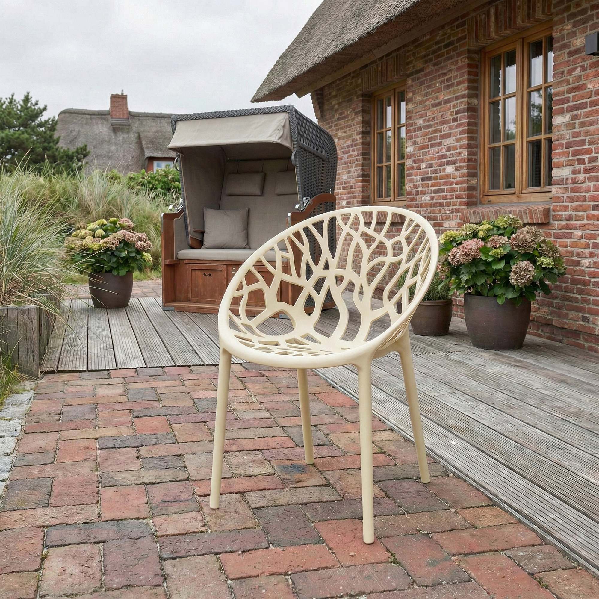 4-delige set tuinstoelen Hope