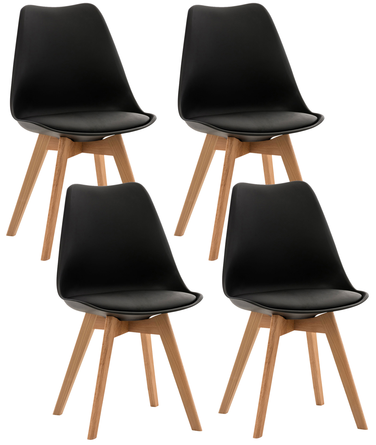 Set van 4 eetkamerstoelen Linares