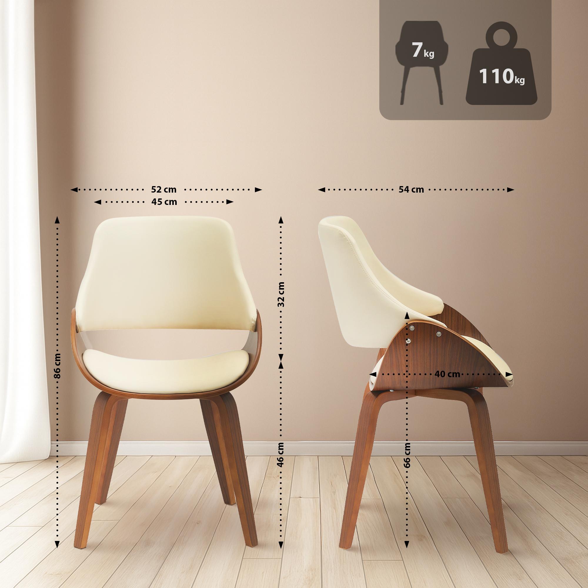 Set van 2 eetkamerstoelen Vangale