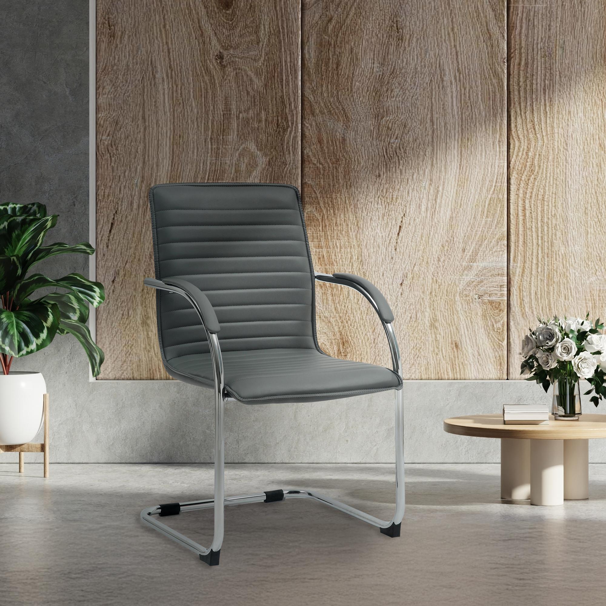 Set van 2 Eetkamerstoelen Tira kunstleer