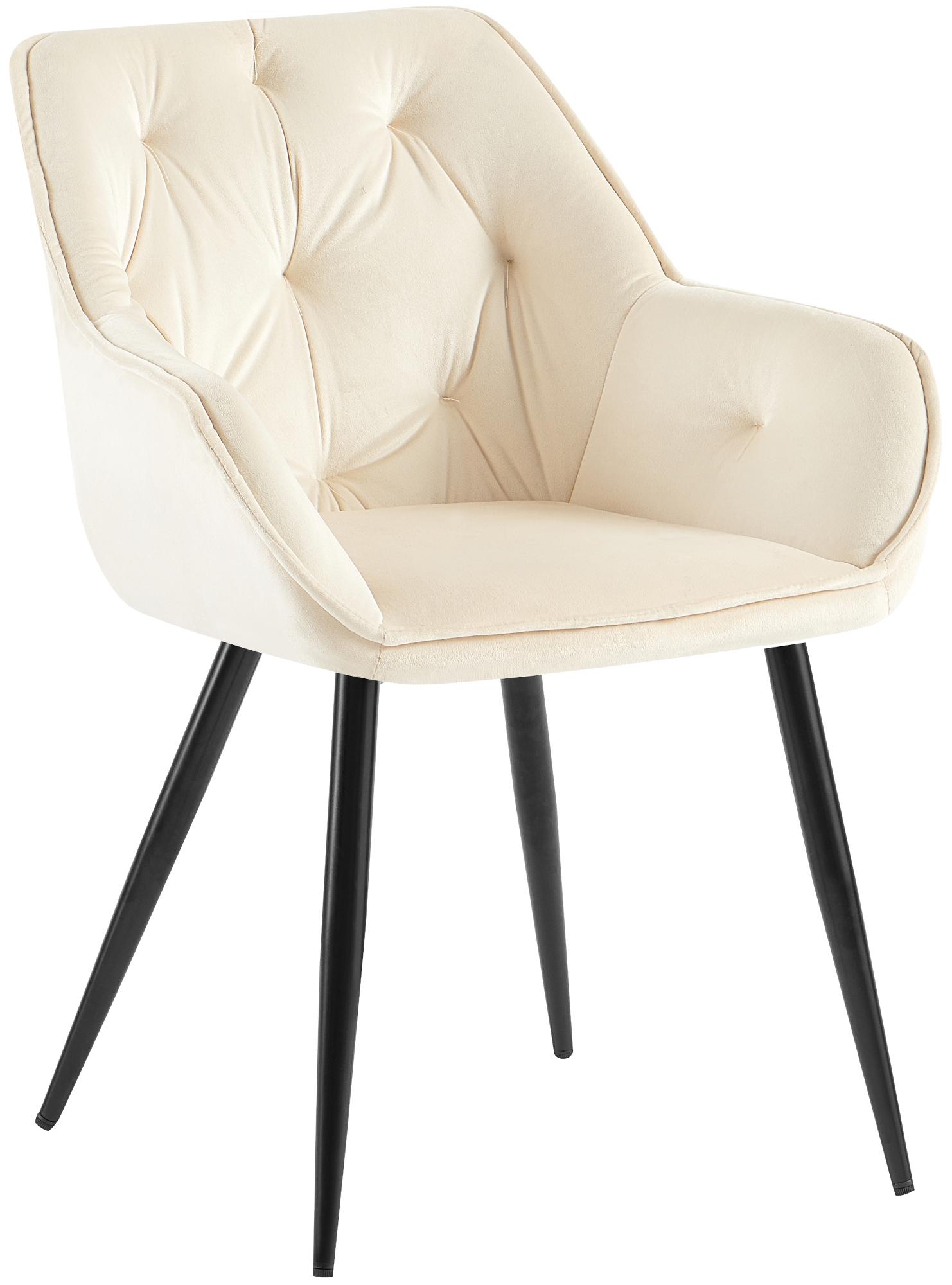 Eetkamerstoel Cassis met fluwelen bekleding