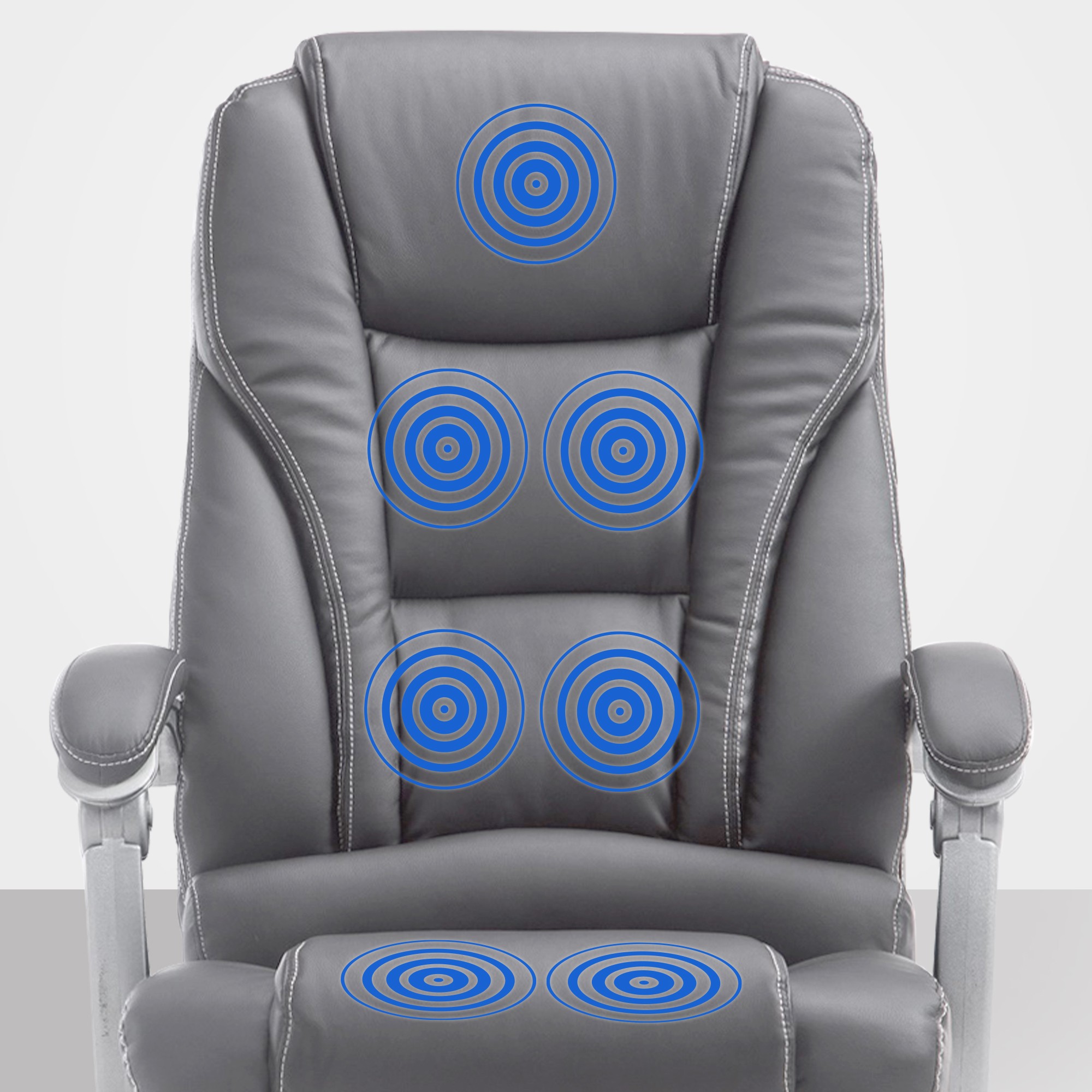 Pacific bureaustoel met massagefunctie V2 kunstleer