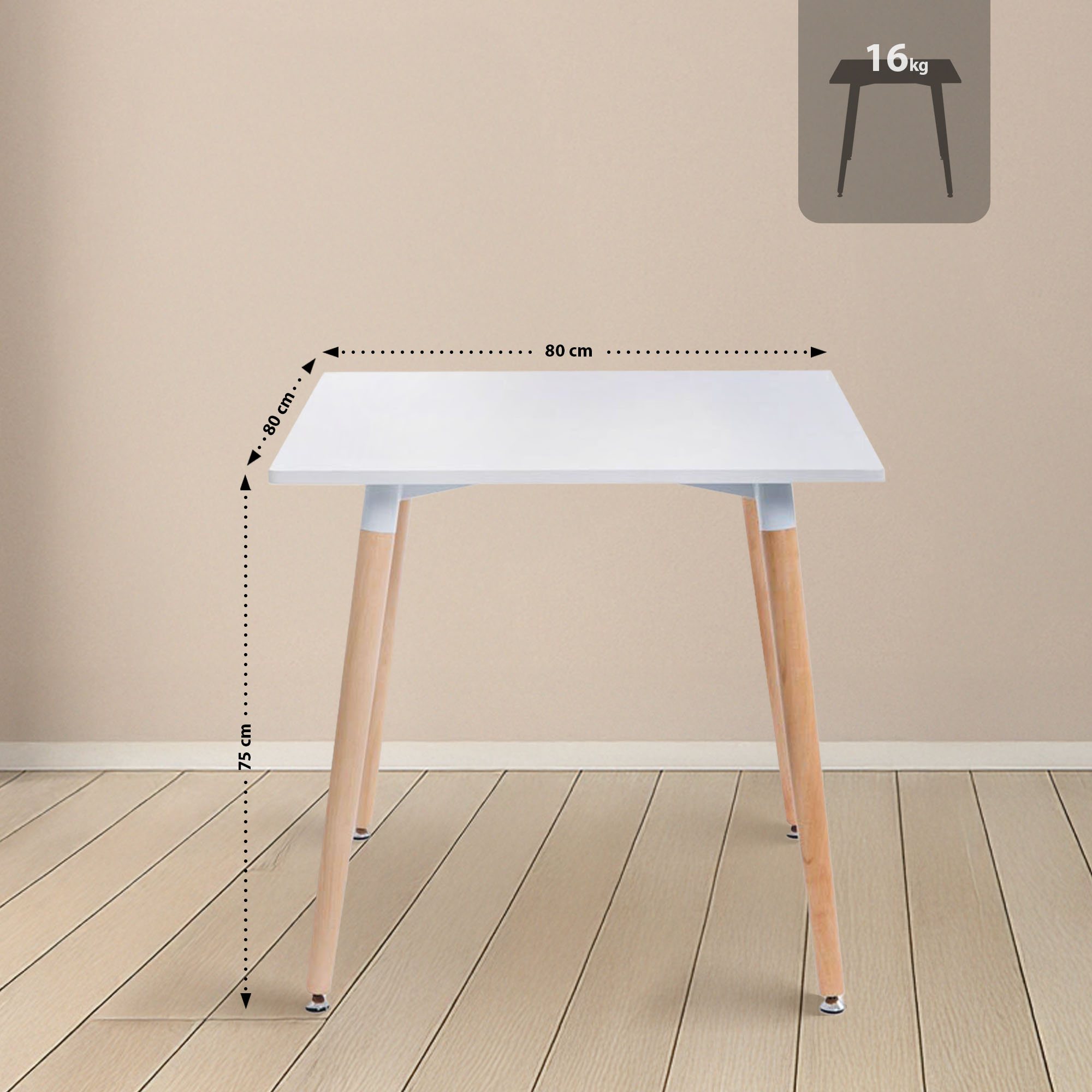 Eettafel met stoelen Lente