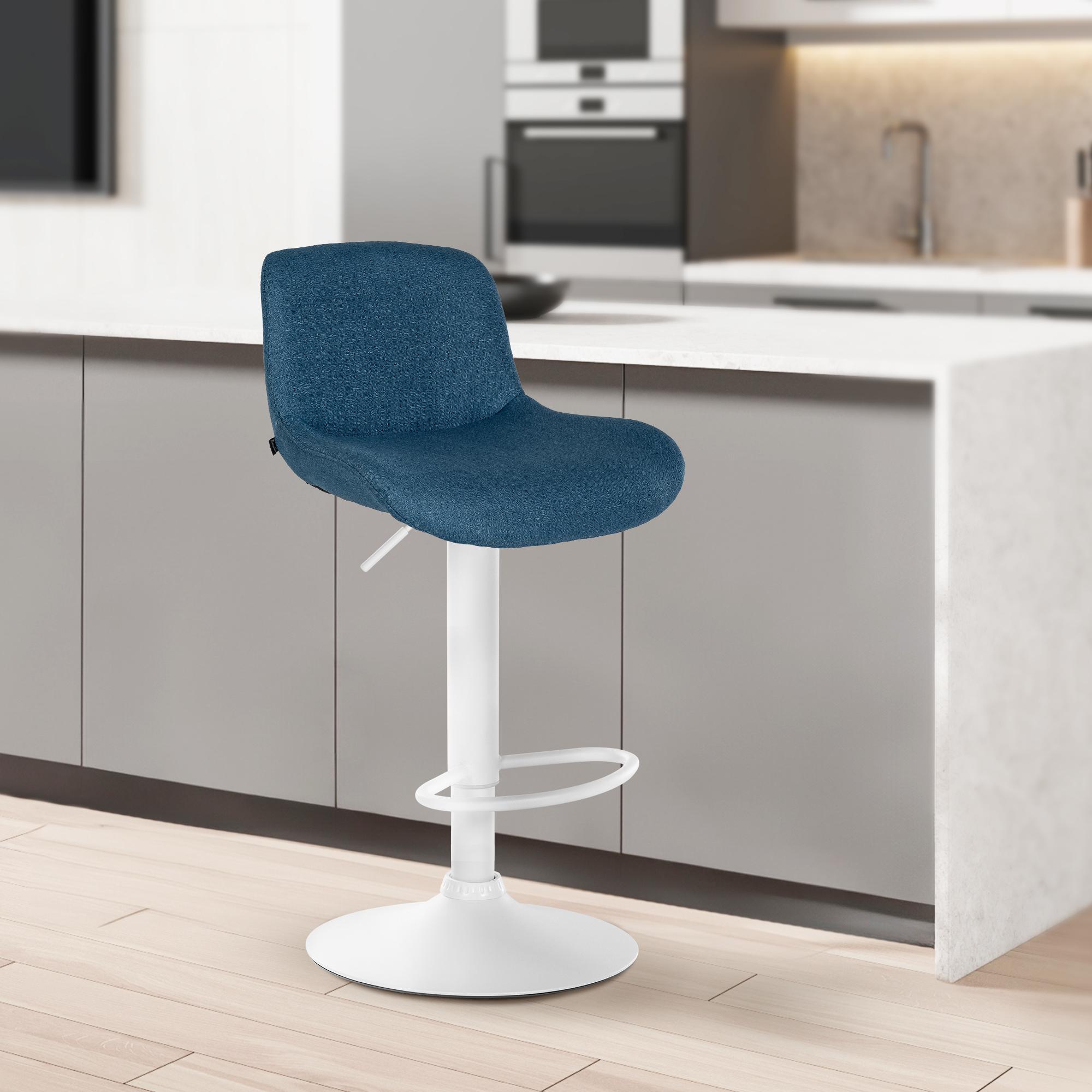 Set van 2 barkrukken Solon Wit
