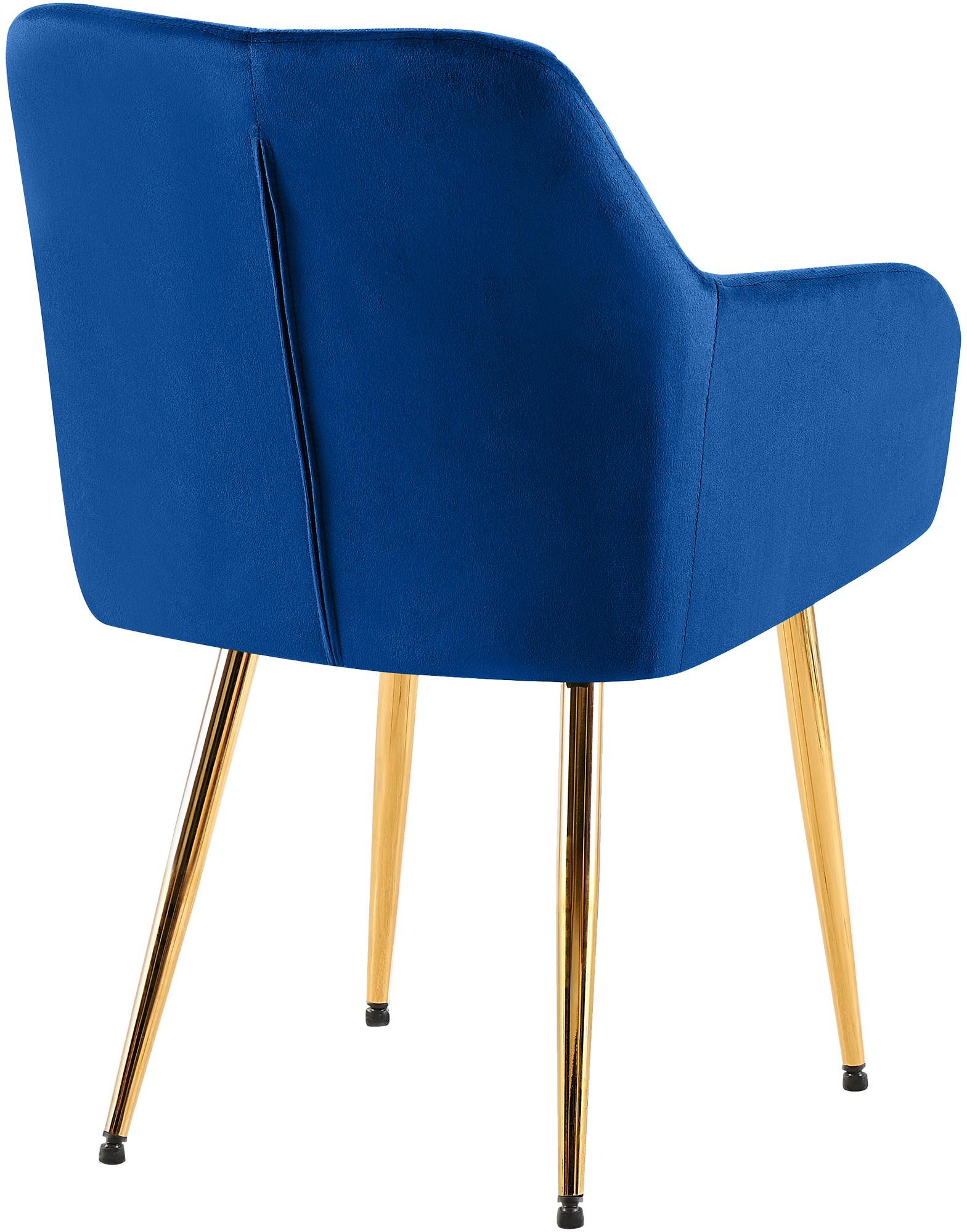 Set van 2 eetkamerstoelen Monett fluweel