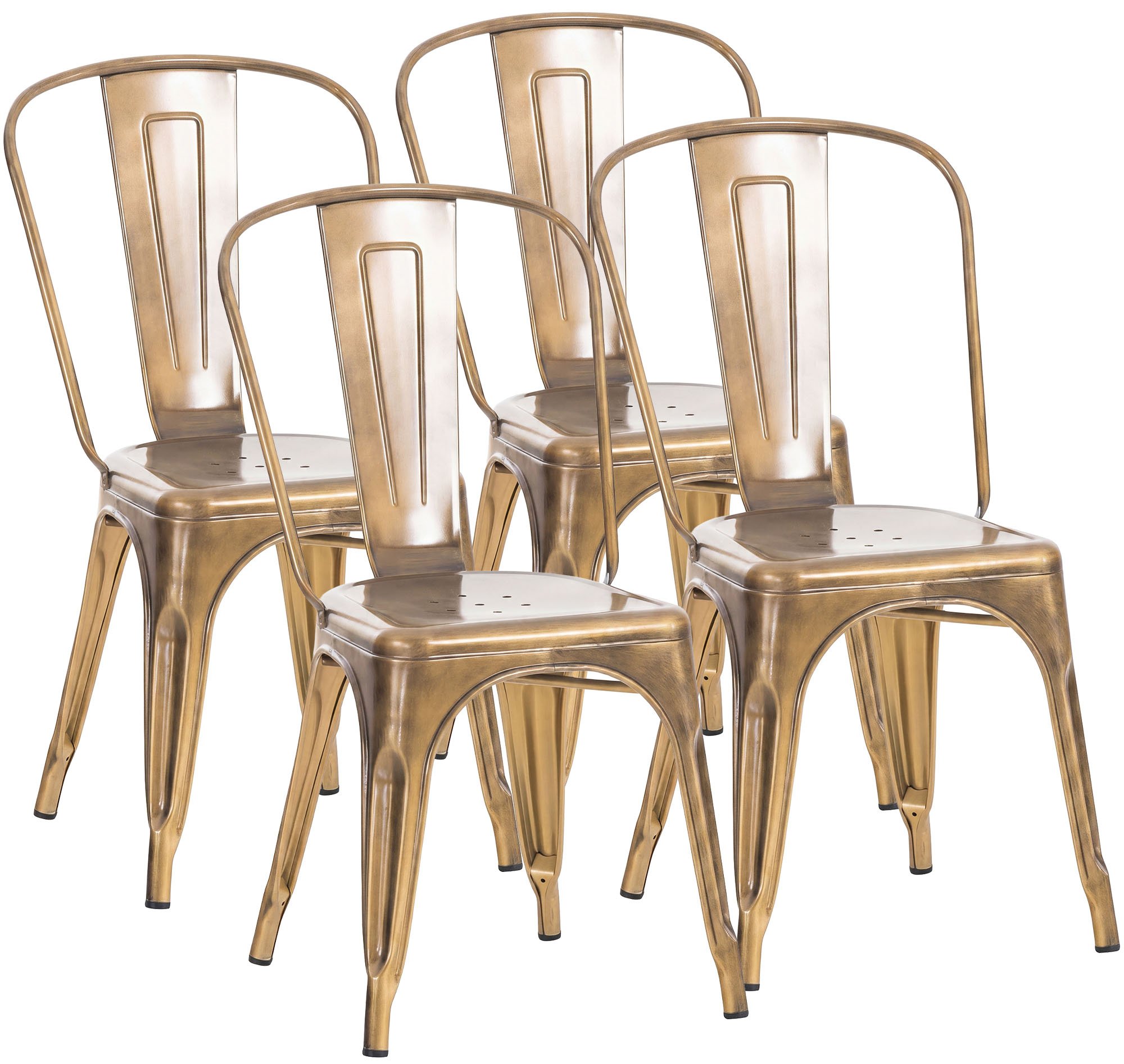 Set van 4 stapelstoelen Benedikt