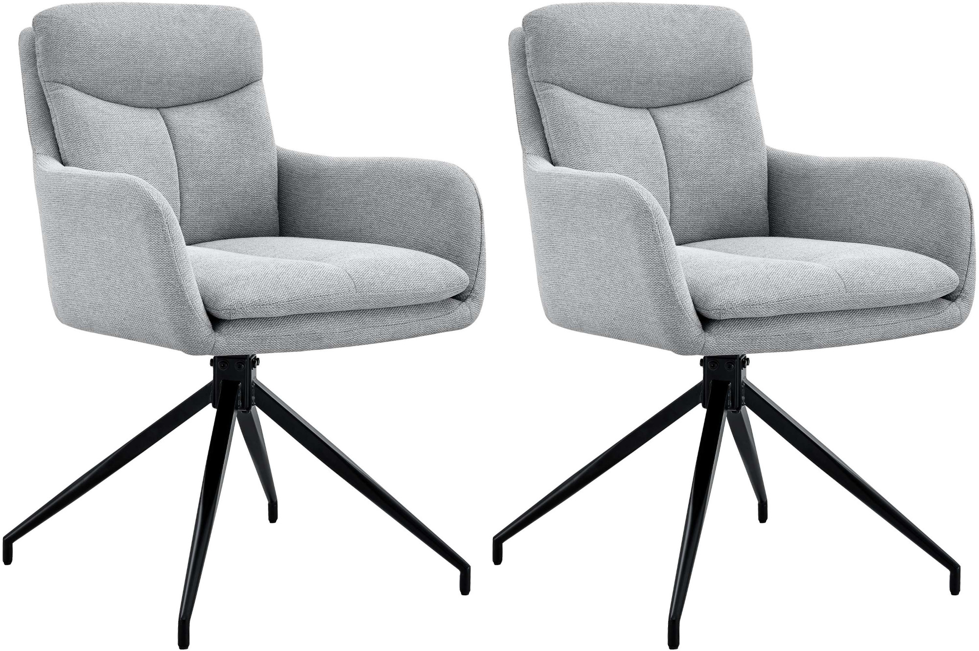 Set van 2 eetkamerstoelen Somers stof