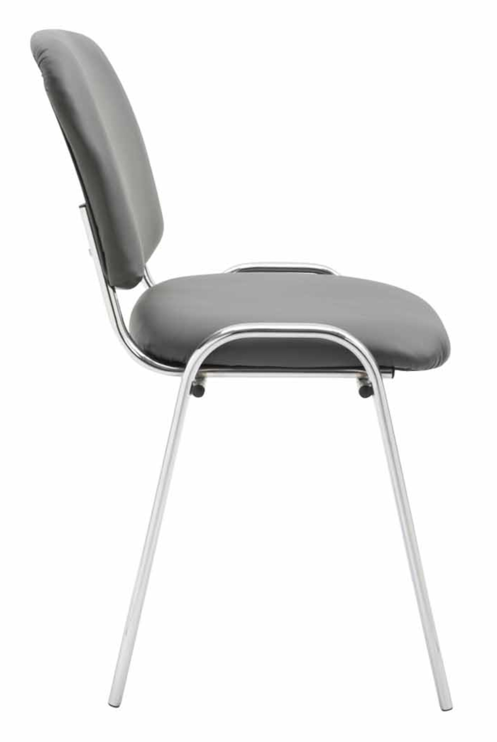 Set van 4 stoelen Ken Chroom Kunstleer