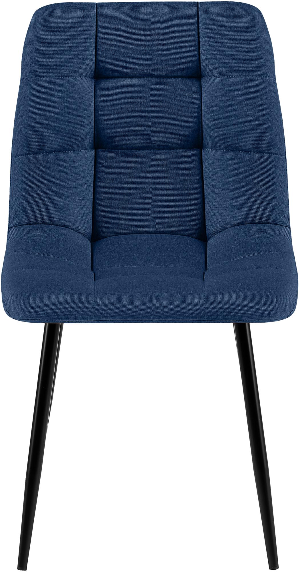Set van 4 eetkamerstoelen Antibes stof