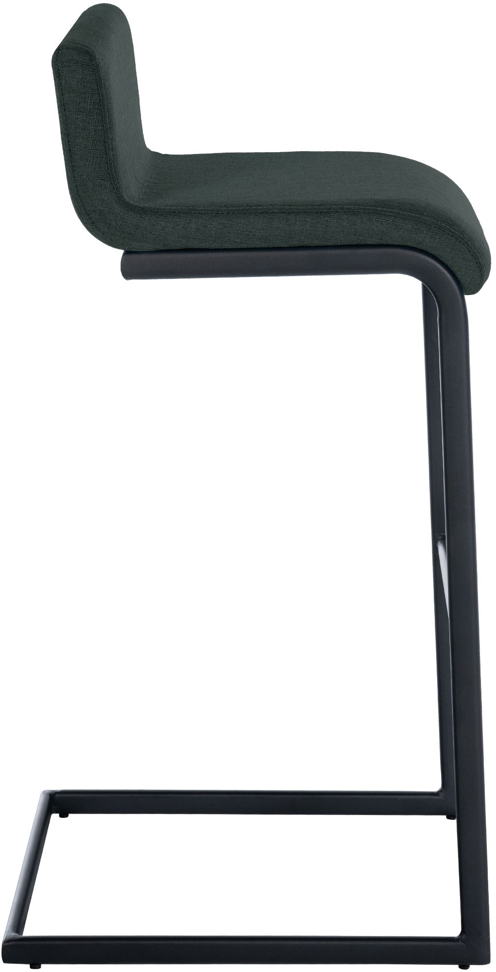 2-delige set barstoelen Newport zwart metalen frame