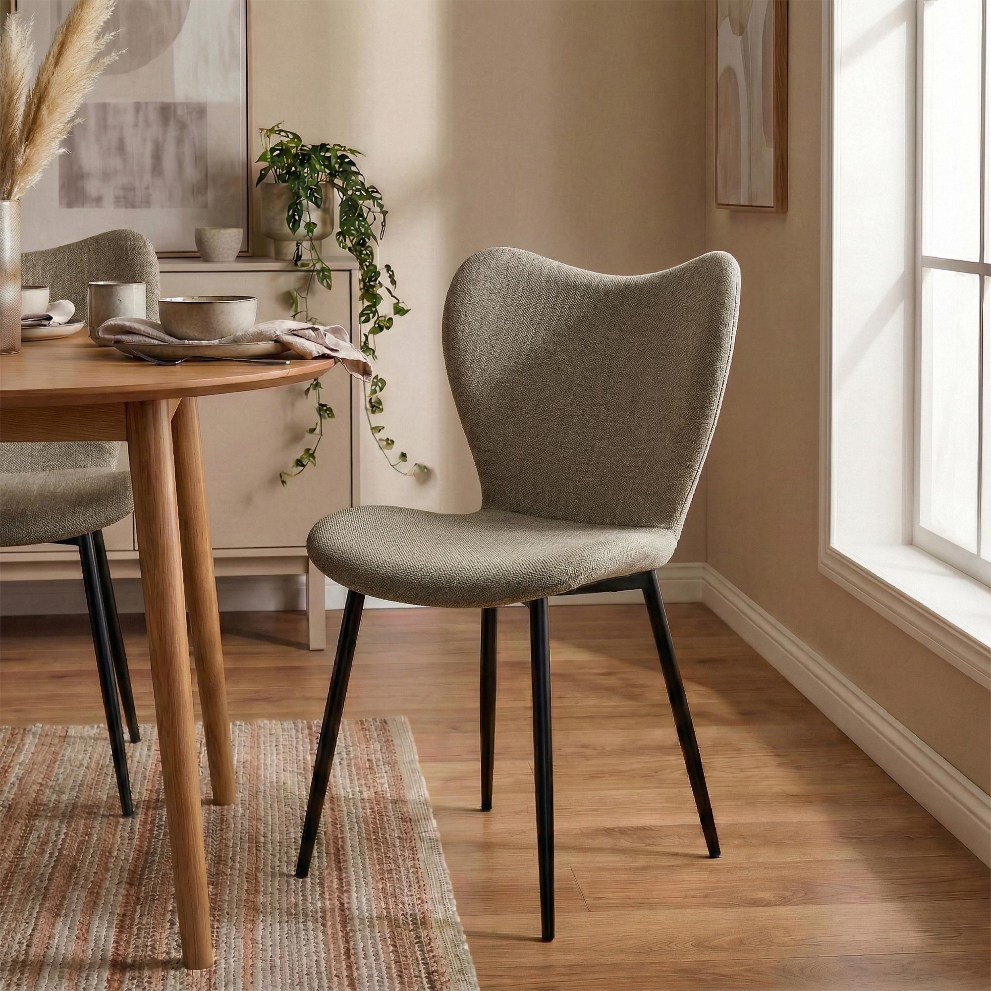 2-delige set eetkamerstoelen Maika