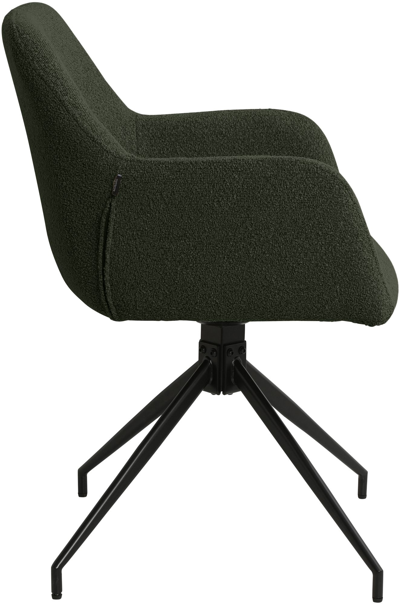 Set van 2 Eetkamerstoelen Merlinda met teddy stof