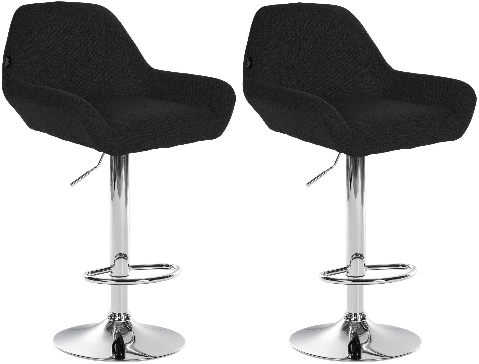 Set van 2 barkrukken Braga stof