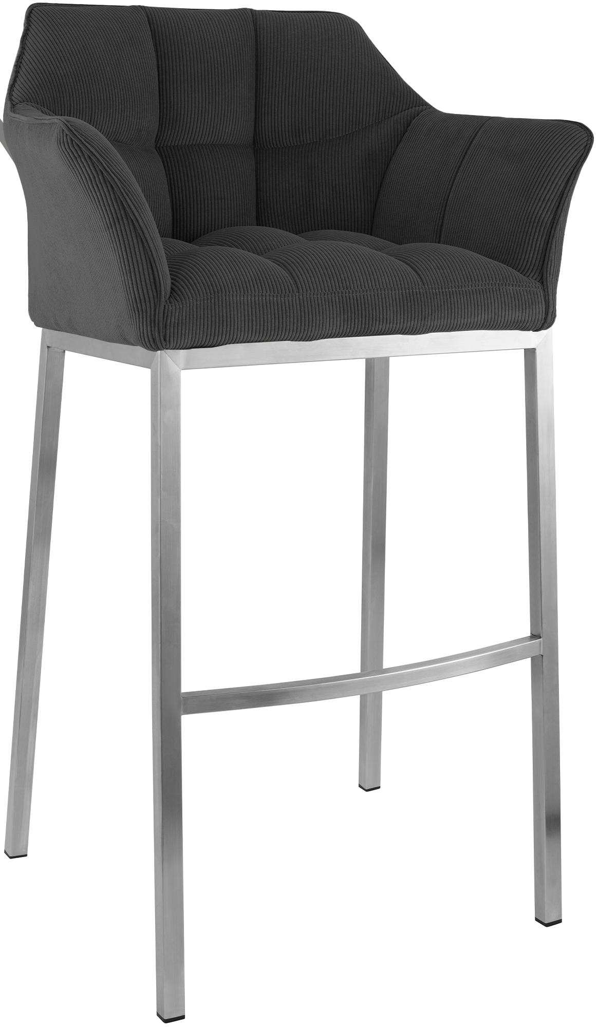 Barkruk Damaso Cord met Vierpootsframe
