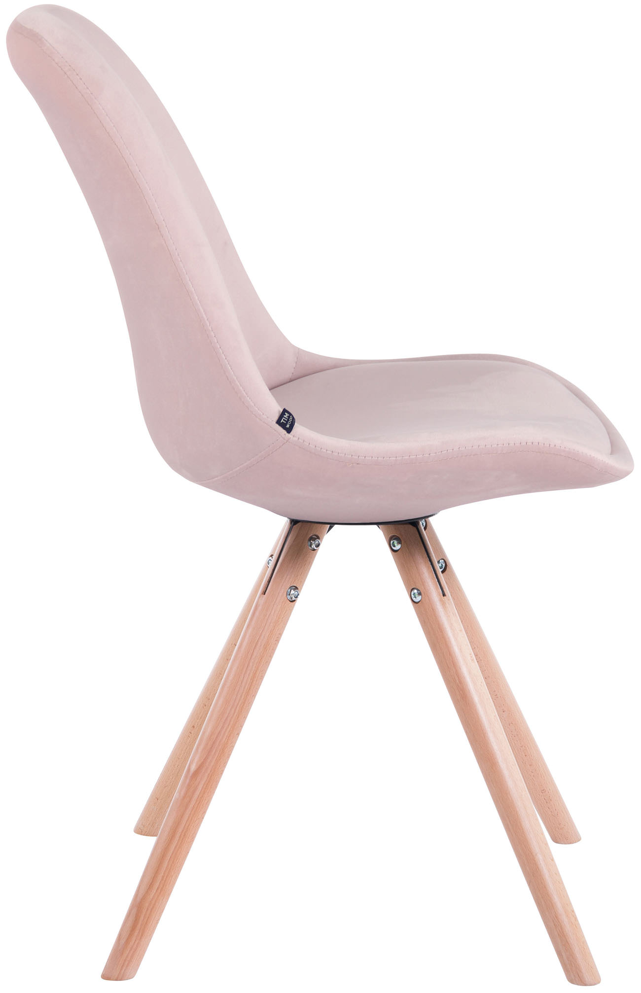 Set van 4 Stoelen Toulouse Rond frame - Fluweel