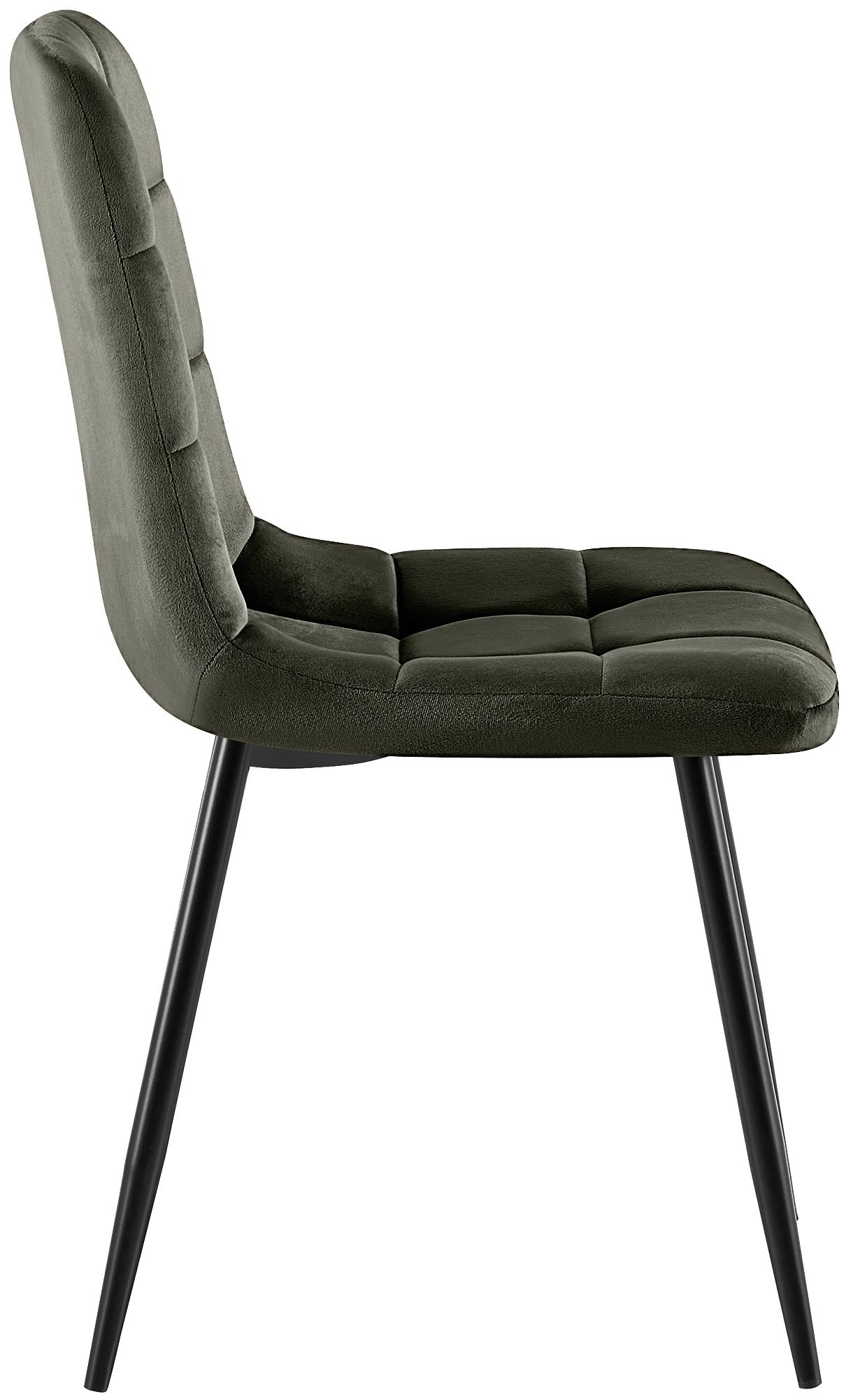 Set van 4 eetkamerstoelen Antibes Velvet