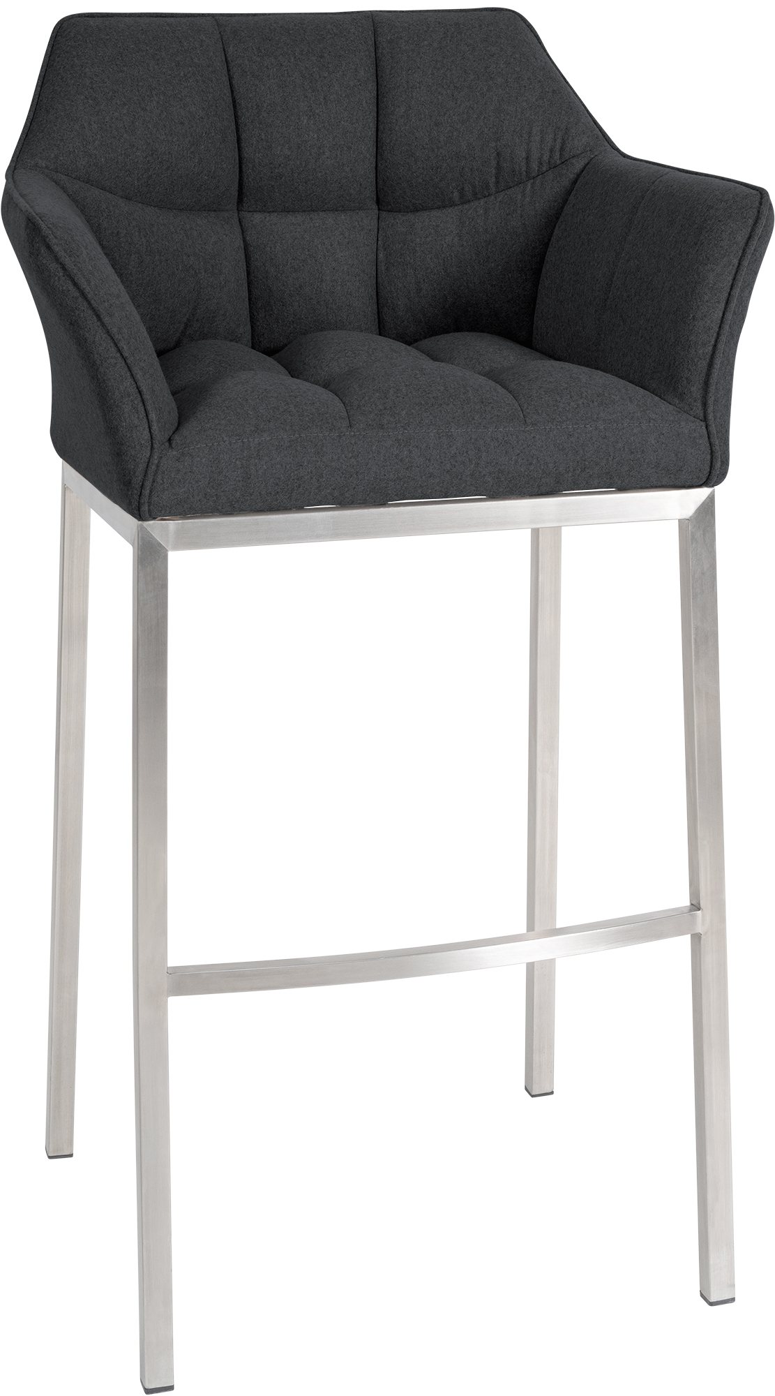 Barkruk Damaso Vilt met Vierpootsframe