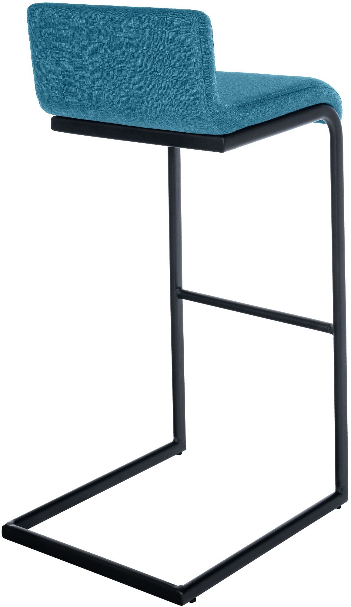 2-delige set barstoelen Newport zwart metalen frame