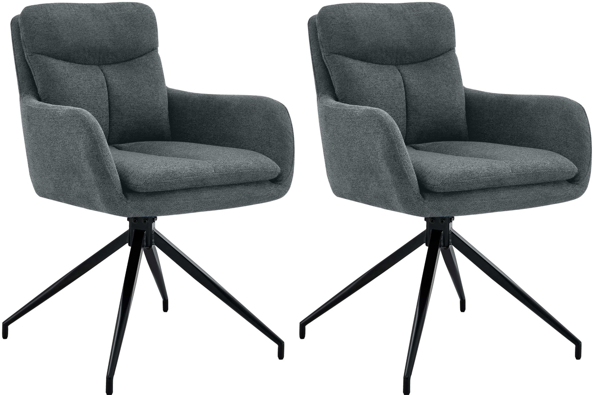Set van 2 eetkamerstoelen Somers stof