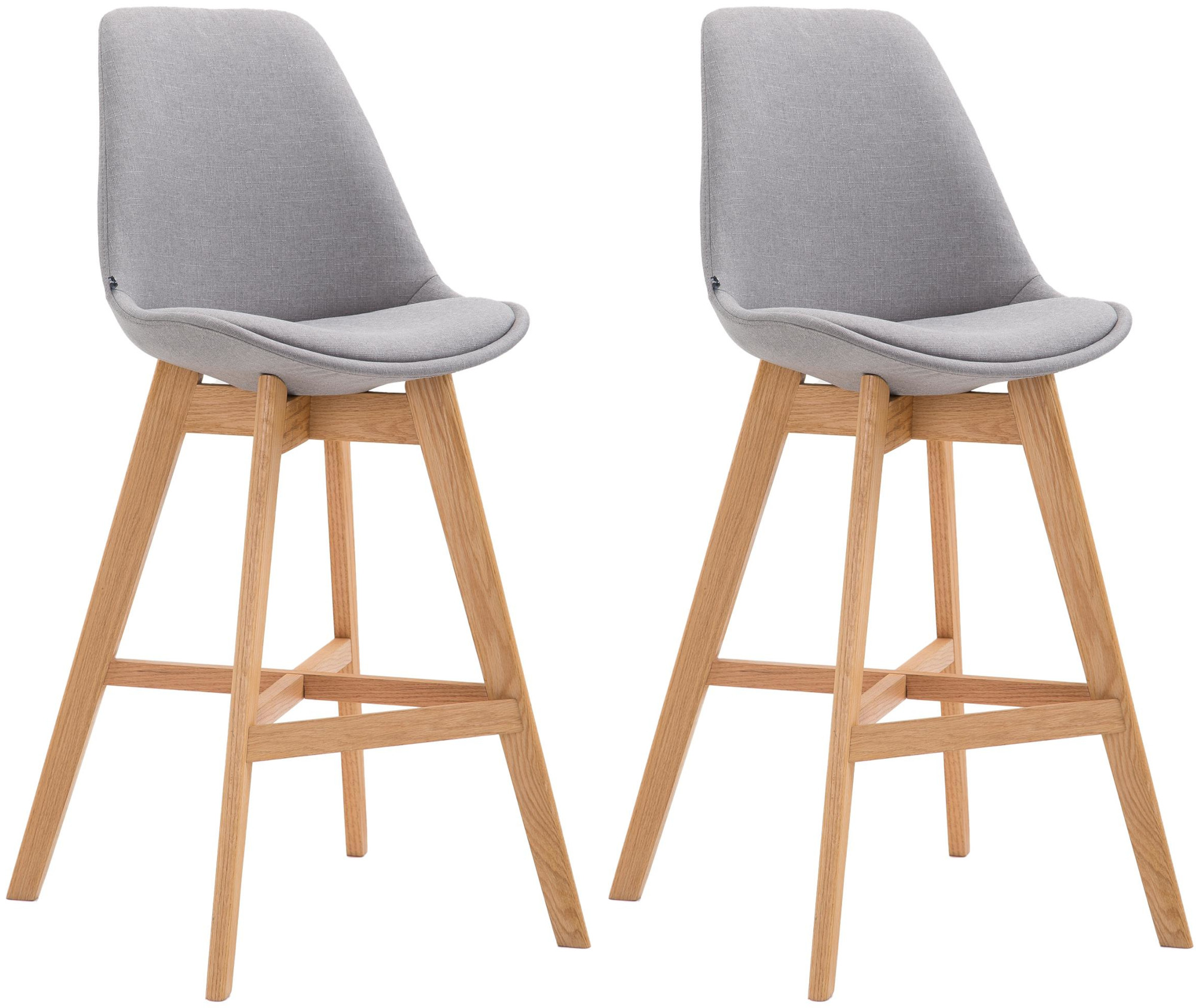 Set van 2 barkrukken Cannes stof