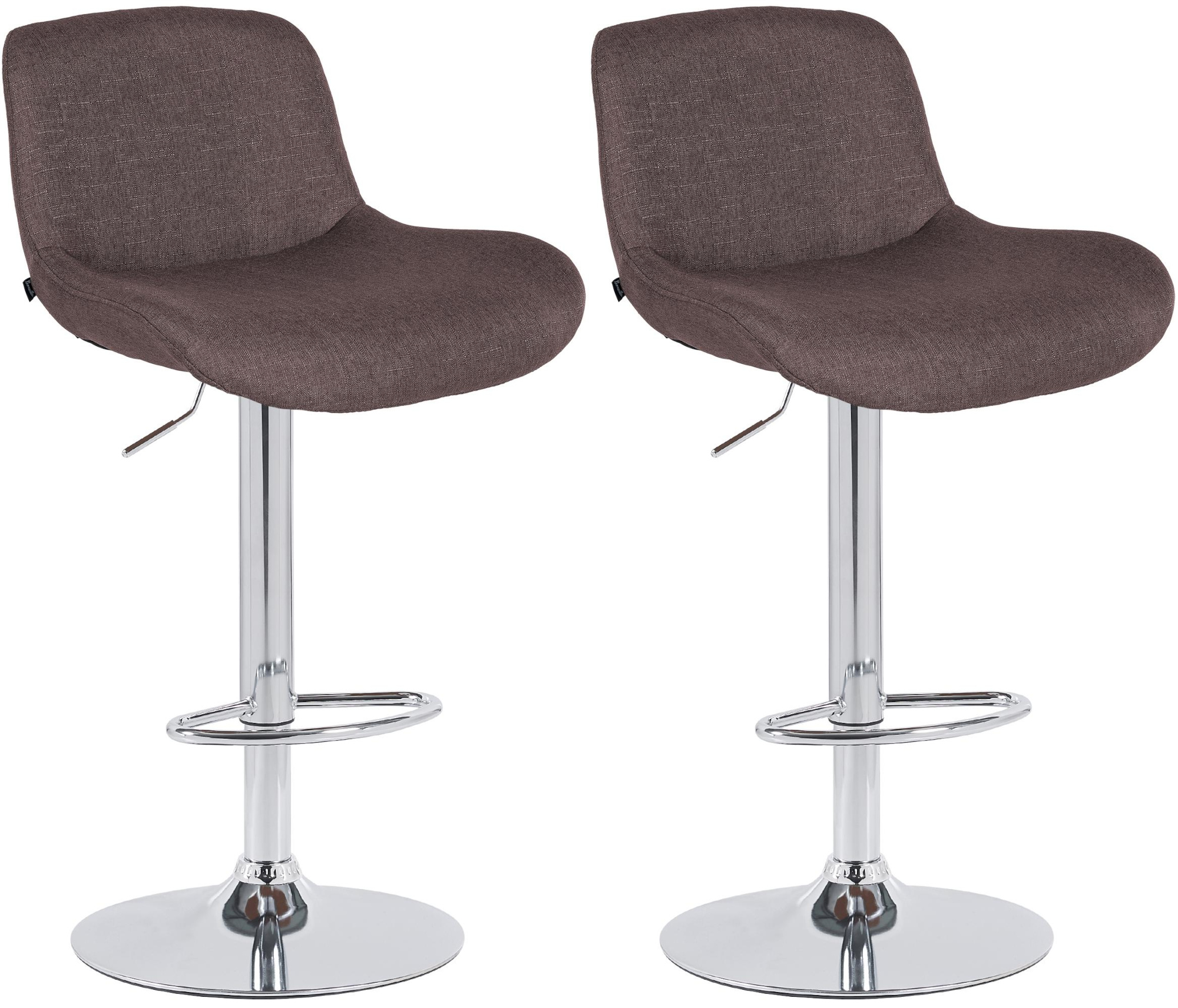 Set van 2 barkrukken Solon chroom