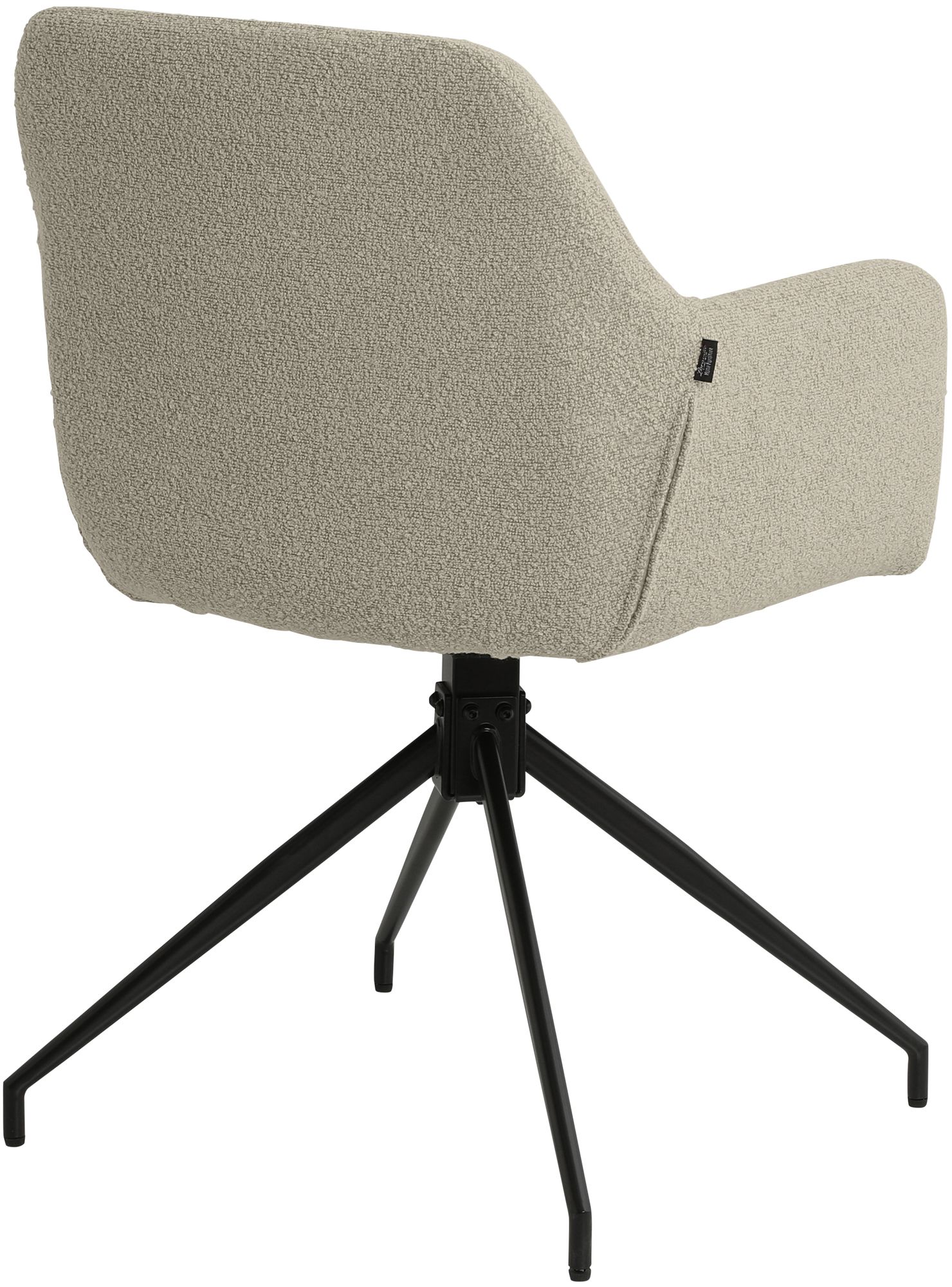 Set van 2 Eetkamerstoelen Merlinda met teddy stof