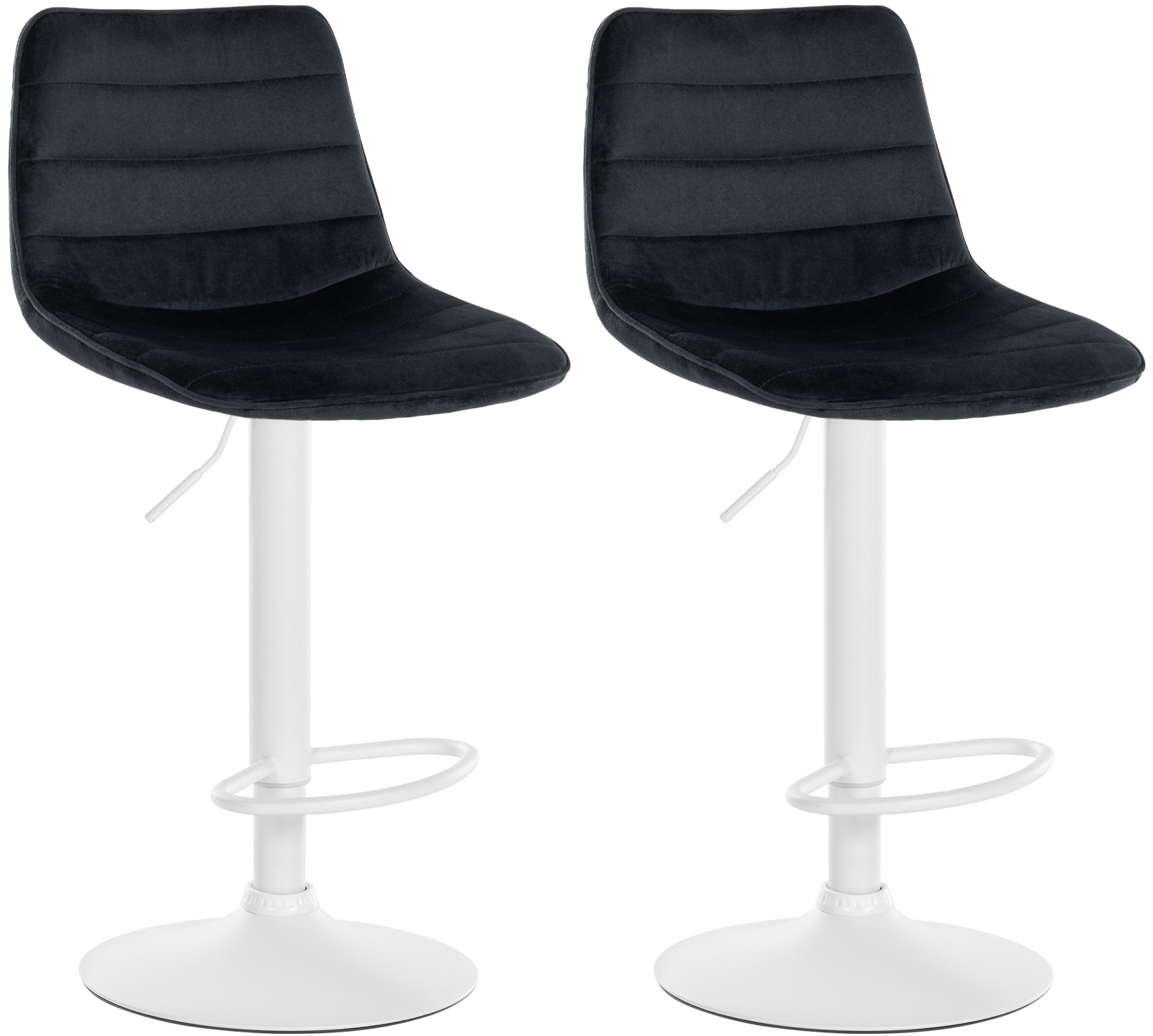 Set van 2 barkrukken Lex fluweel