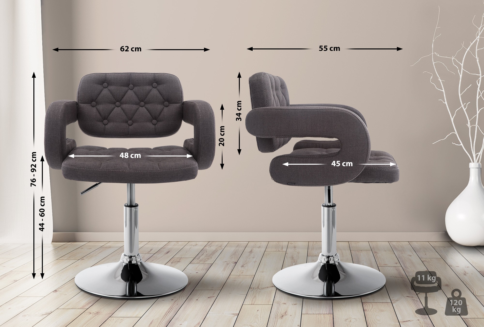 Lounger Dublin Stof