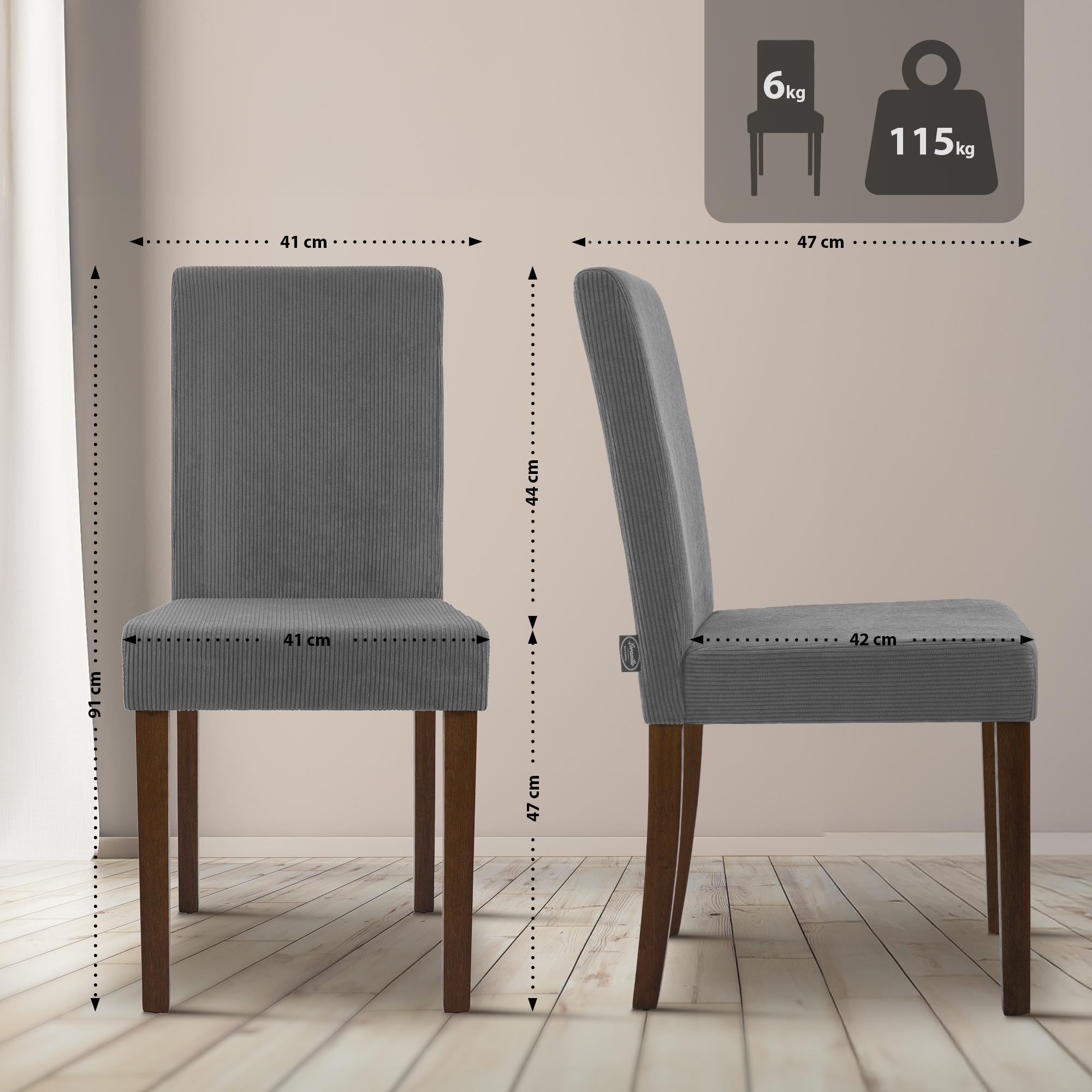Set van 2 eetkamerstoelen Ina Cord