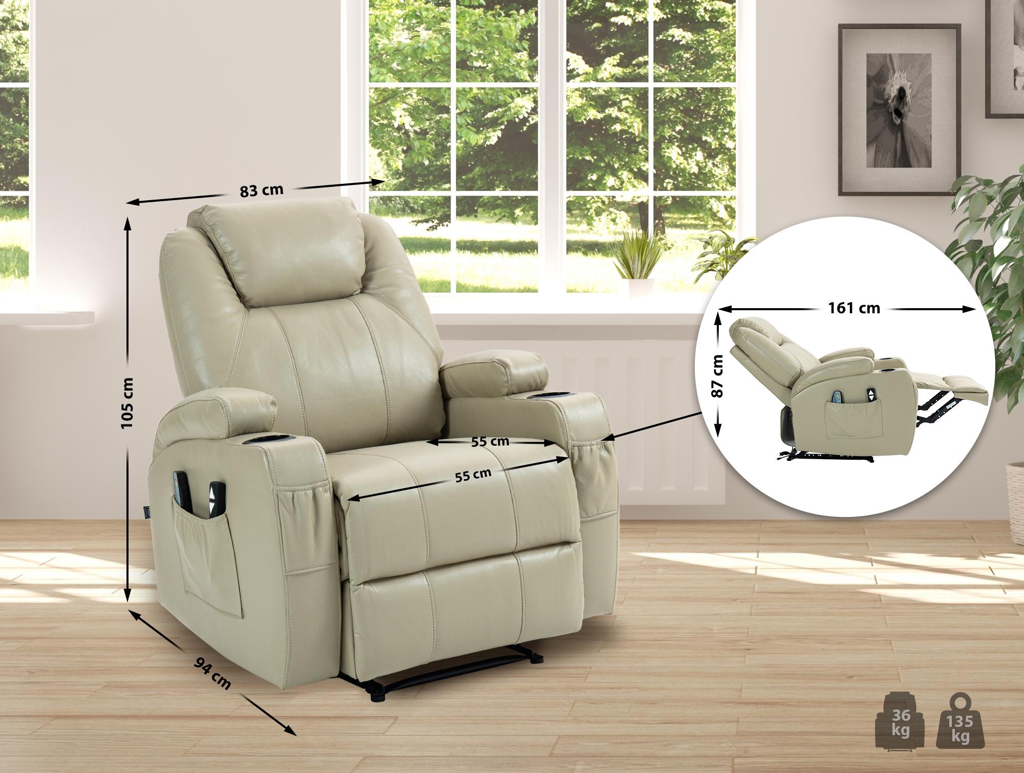 Fauteuil Hepler met massagefunctie