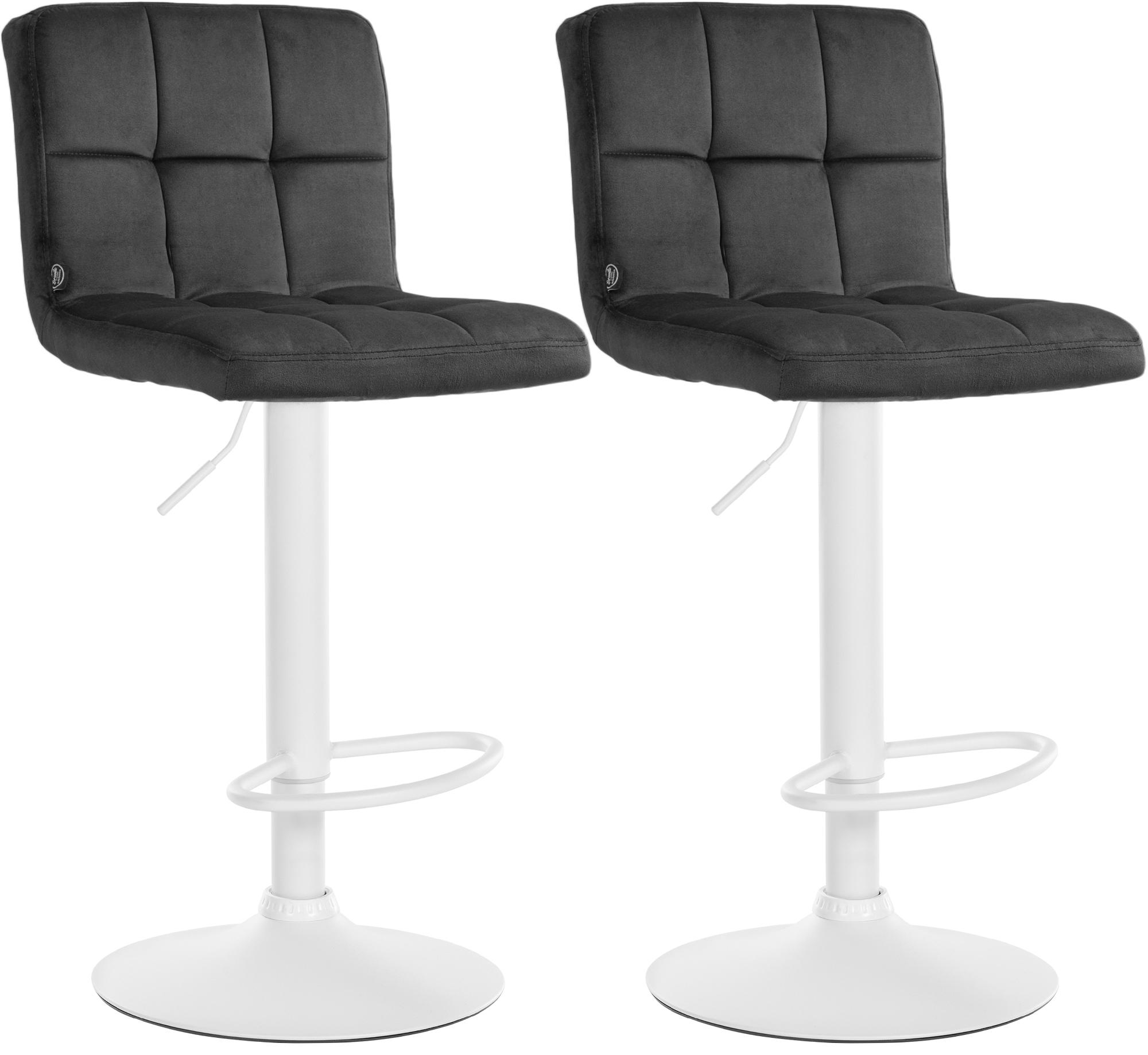 Set van 2 Barkrukken Peru Fluweel