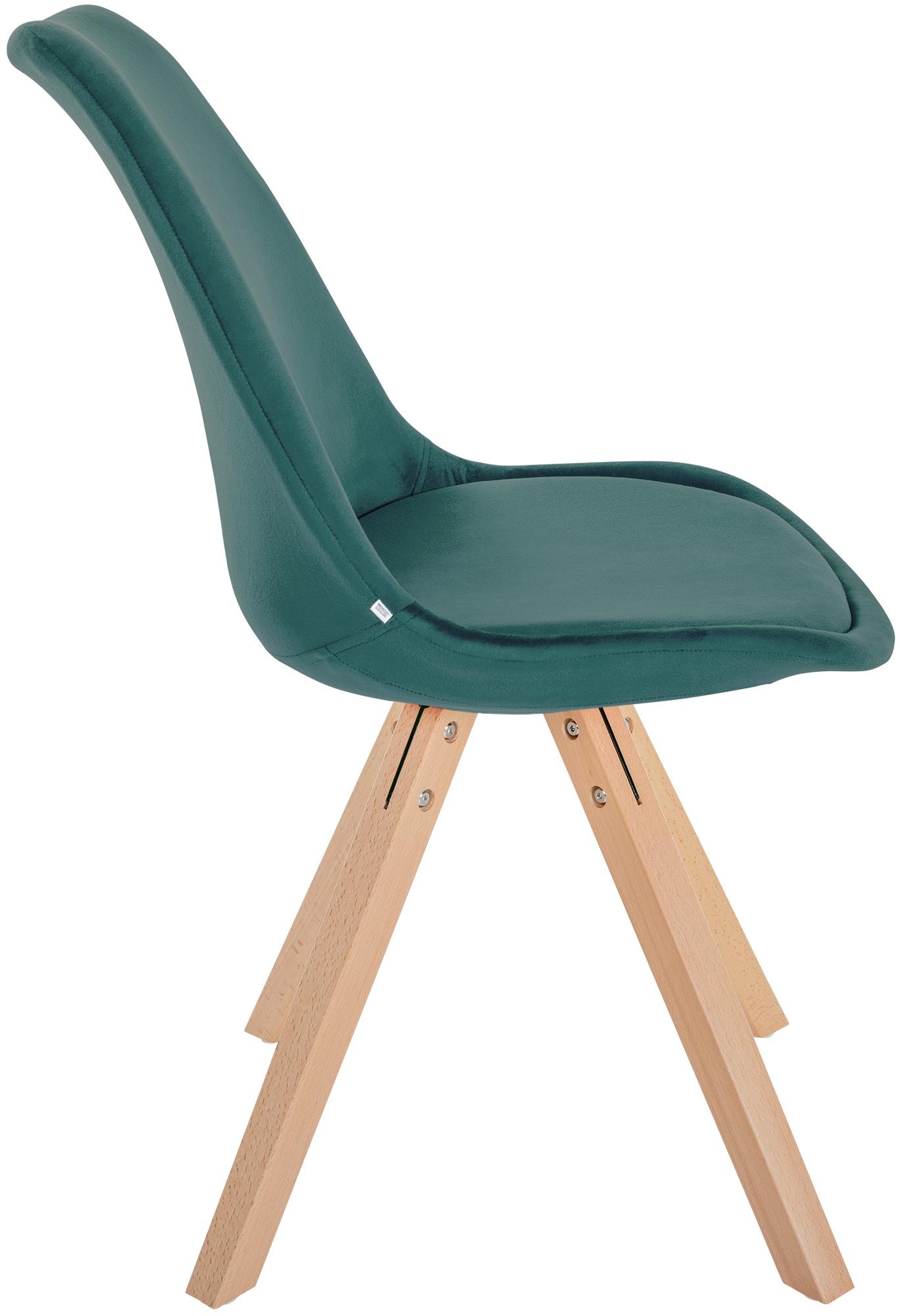 Set van 4 eetkamerstoelen Sofia fluweel