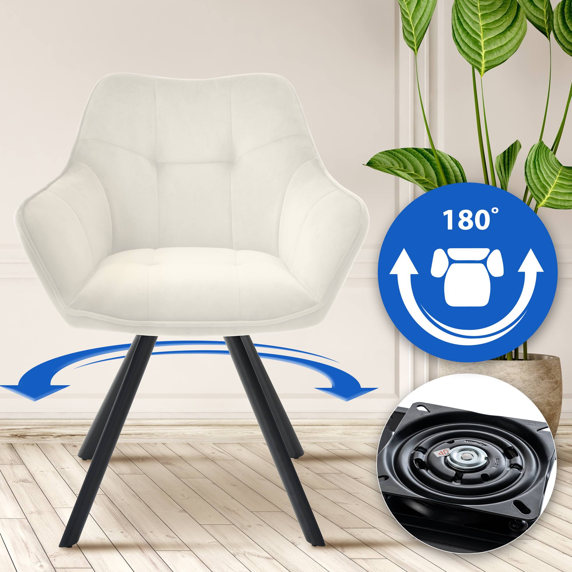 Set van 2 eetkamerstoelen Scott