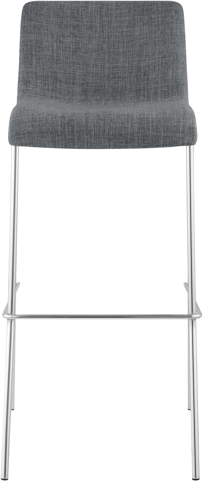 Set van 2 barstoelen Hover, stof, 4-poots onderstel