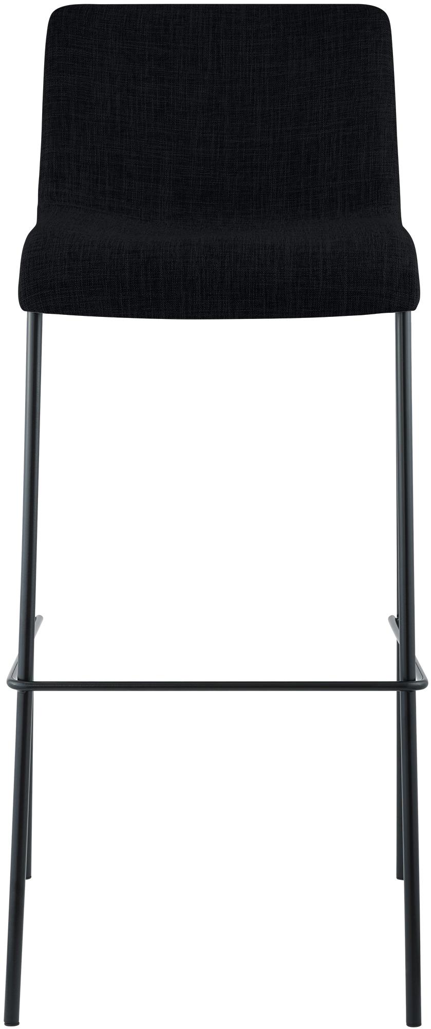 Set van 2 barstoelen Hover, stof, 4-poots onderstel