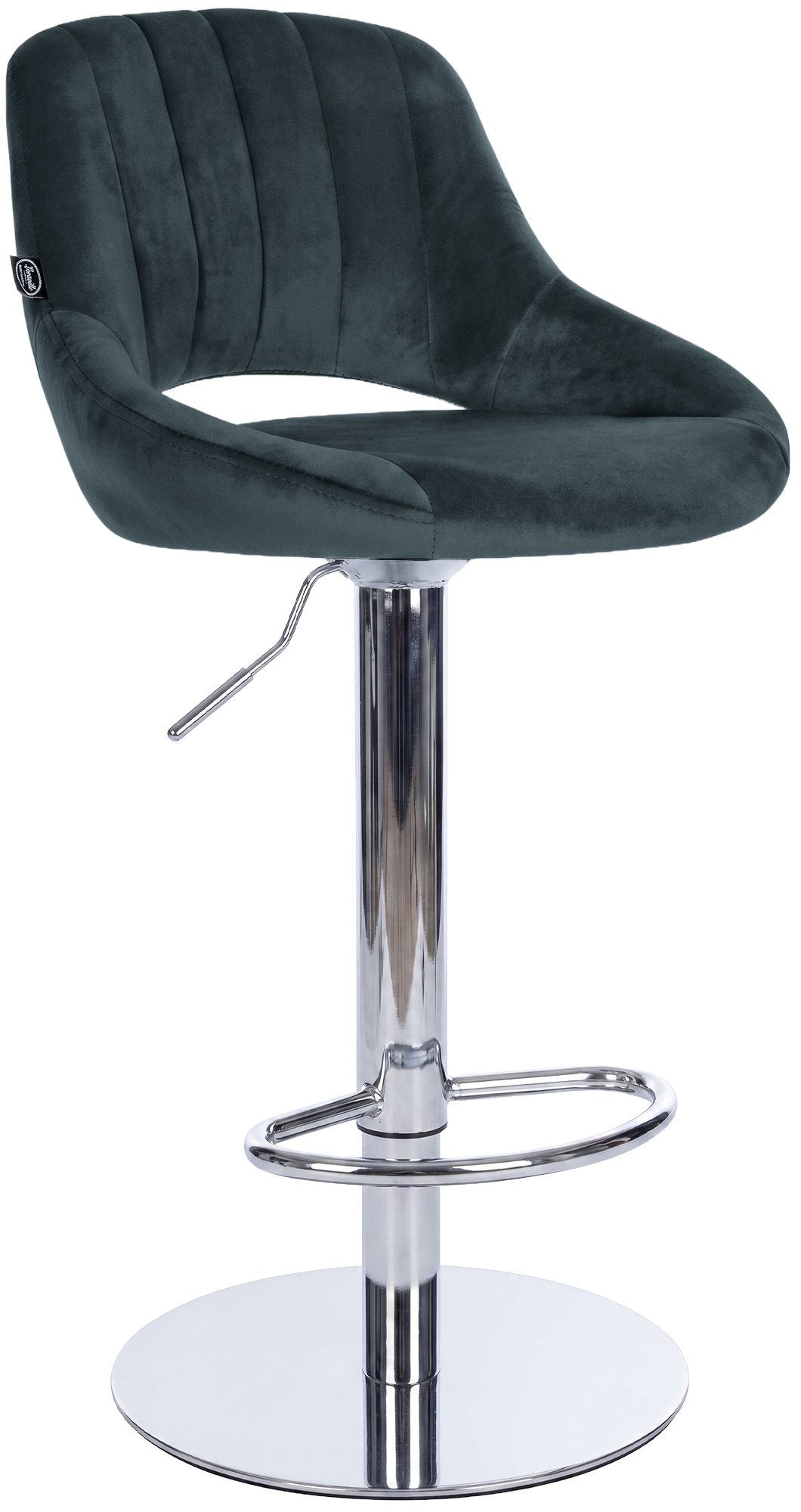 Barkruk Milet chroom met extra zware voet