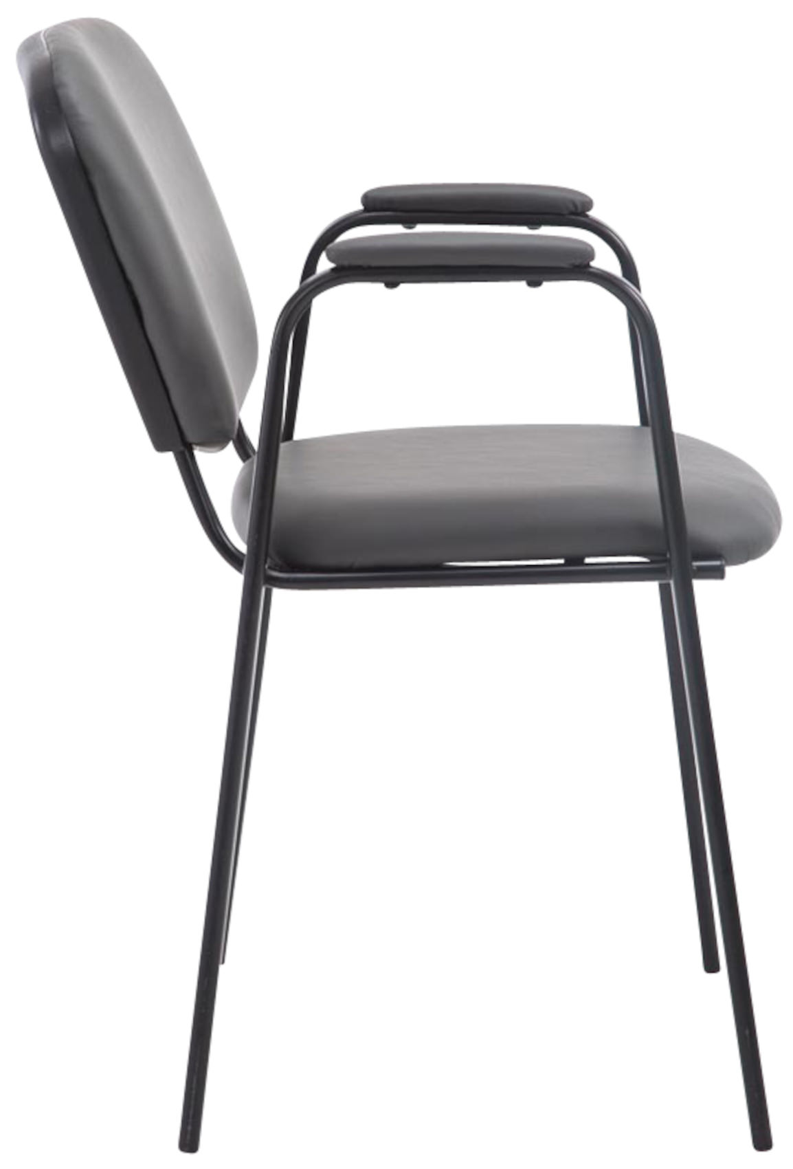 Set van 4 stapelstoelen Ken Pro kunstleer