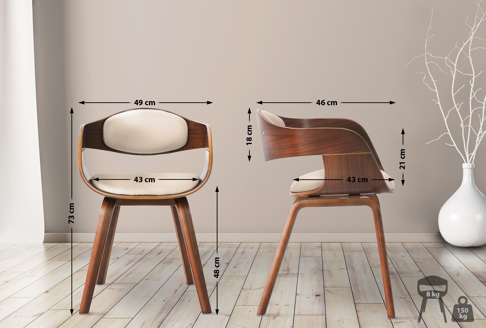 Set van 2 Kingston Stoelen Kunstleer