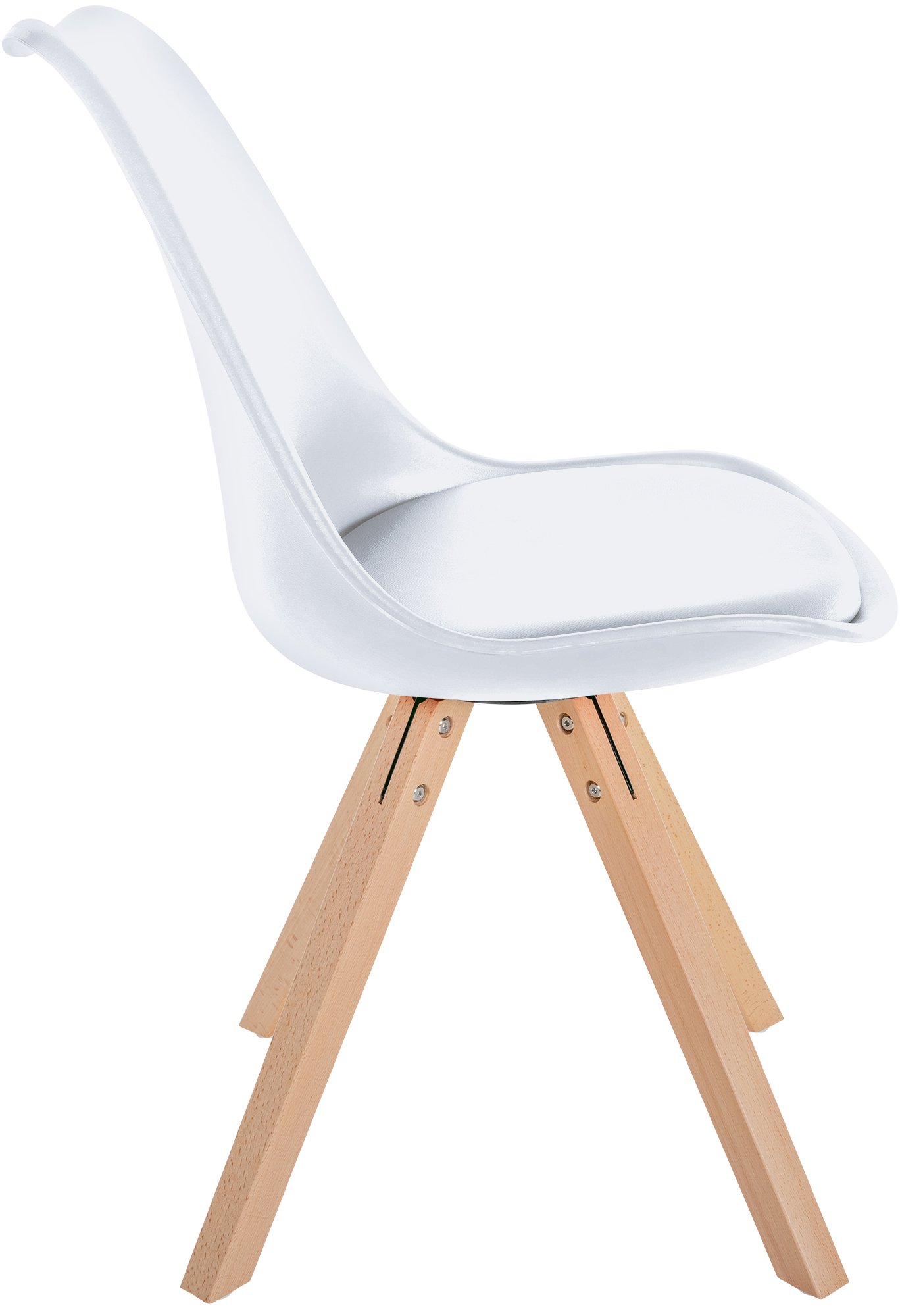 Set van 4 Eetkamerstoelen Sofia Kunststof