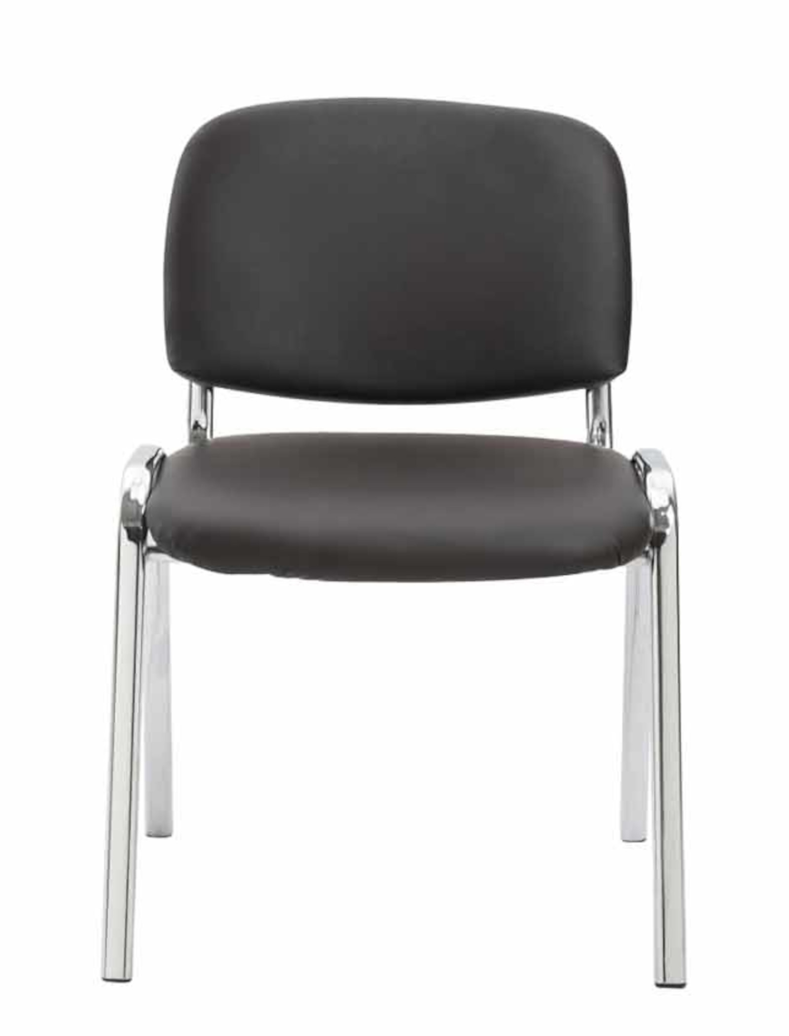 Set van 4 stoelen Ken Chroom Kunstleer