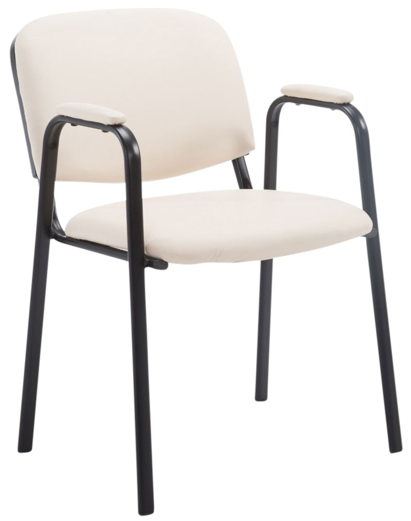 Set van 4 stapelstoelen Ken Pro kunstleer