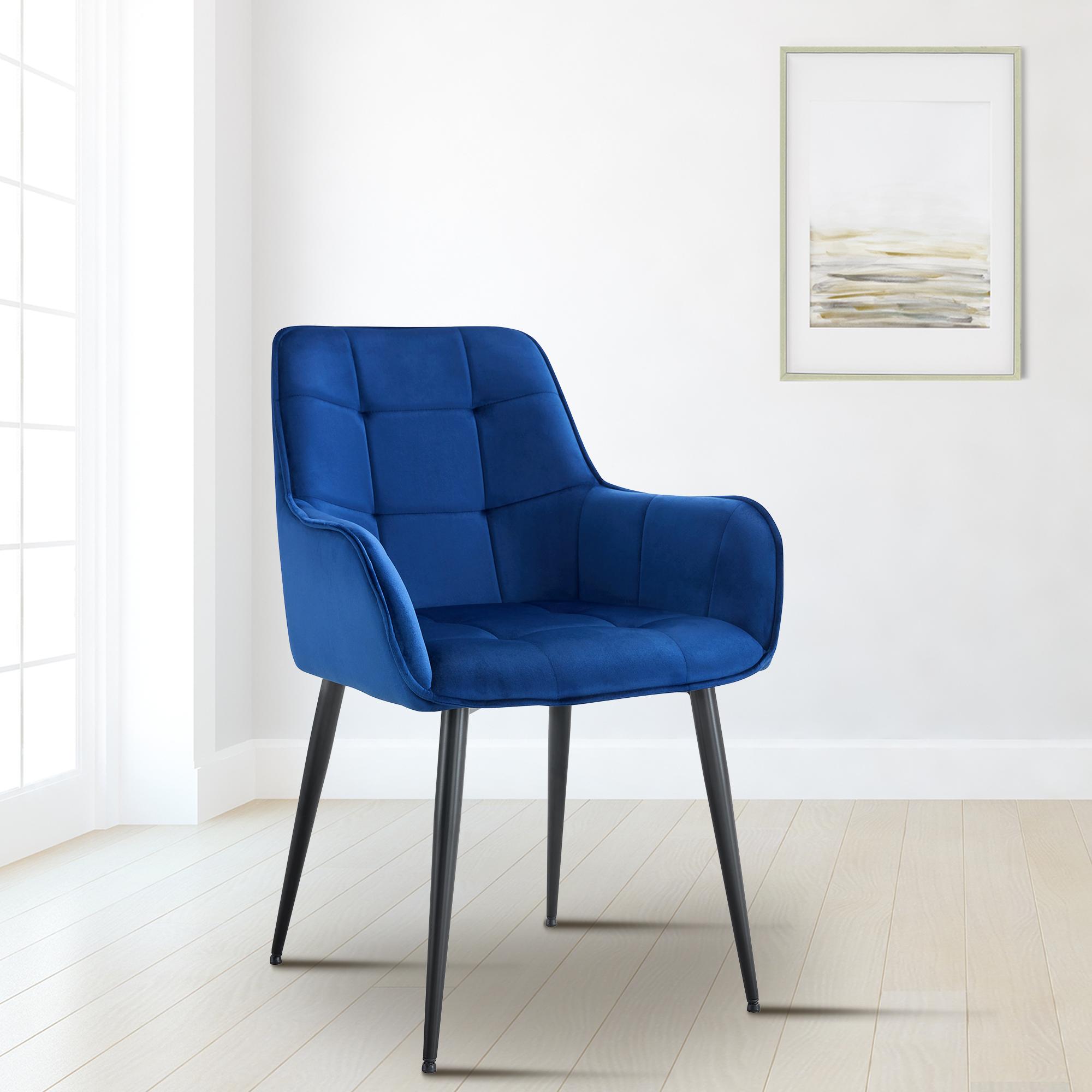 Set van 2 eetkamerstoelen Ferndale fluweel