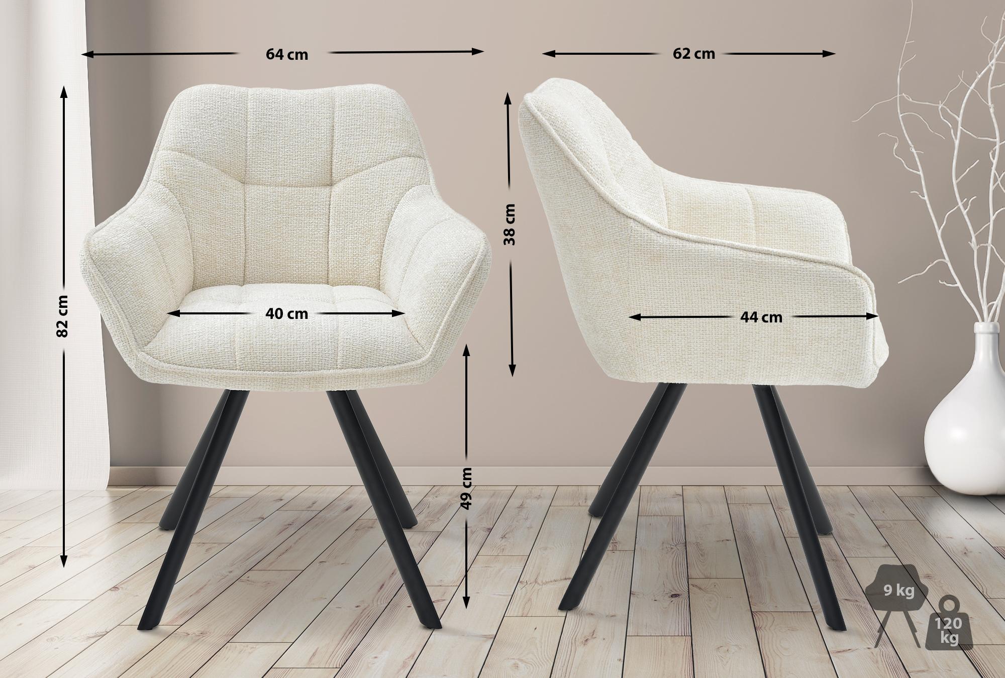 Set van 2 eetkamerstoelen Scott