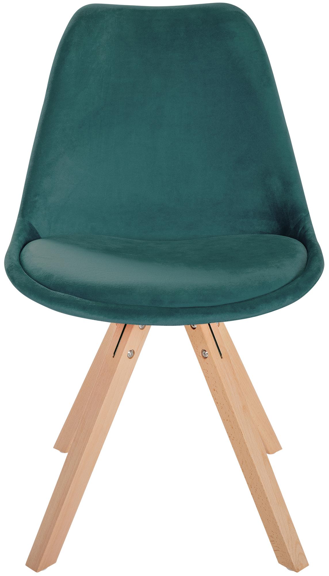Set van 4 eetkamerstoelen Sofia fluweel
