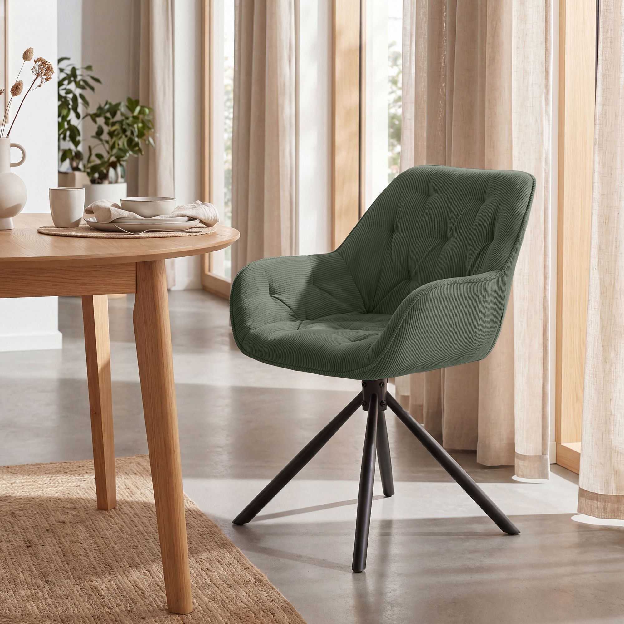 Eetkamerstoel Rimio corduroy
