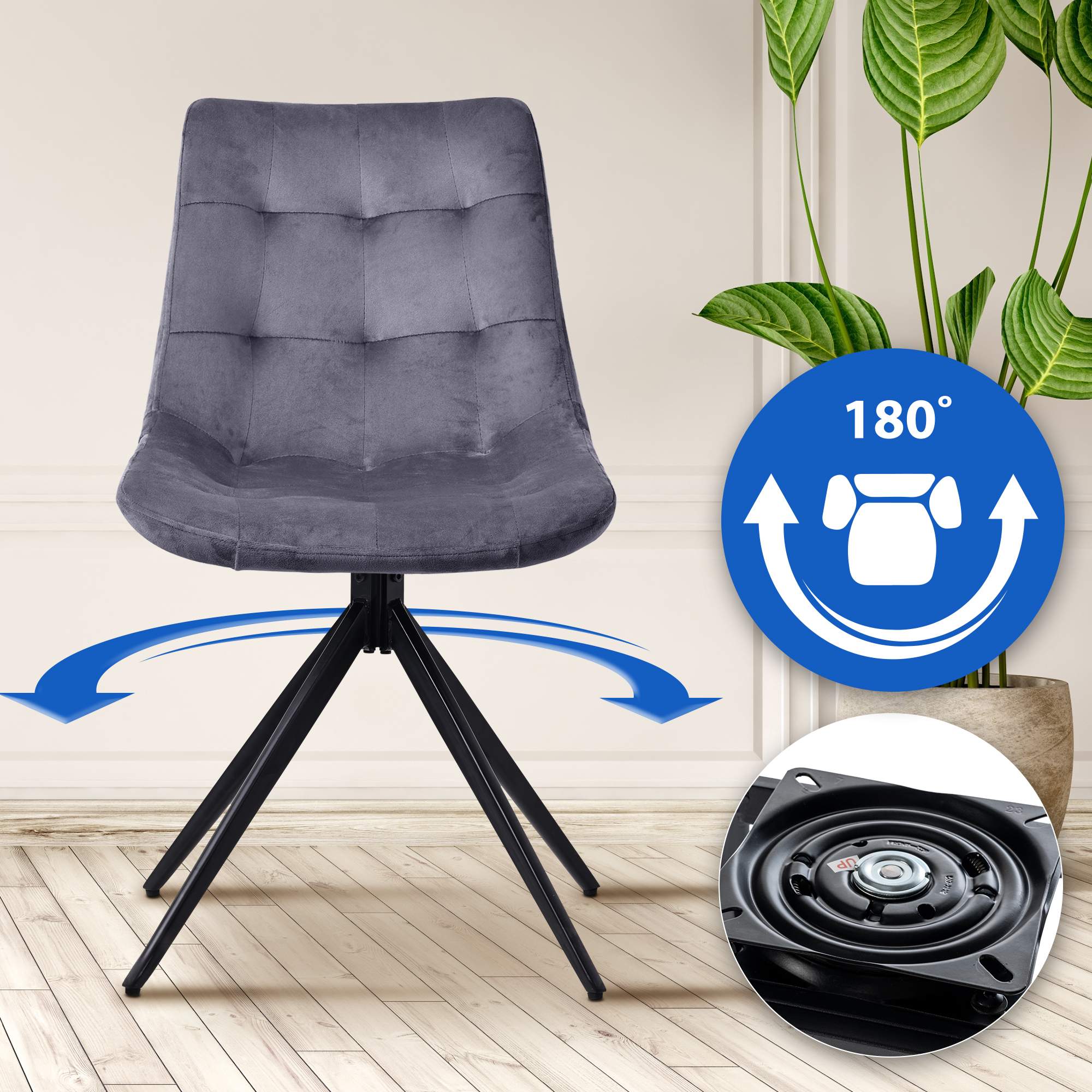Set van 2 eetkamerstoelen Merna