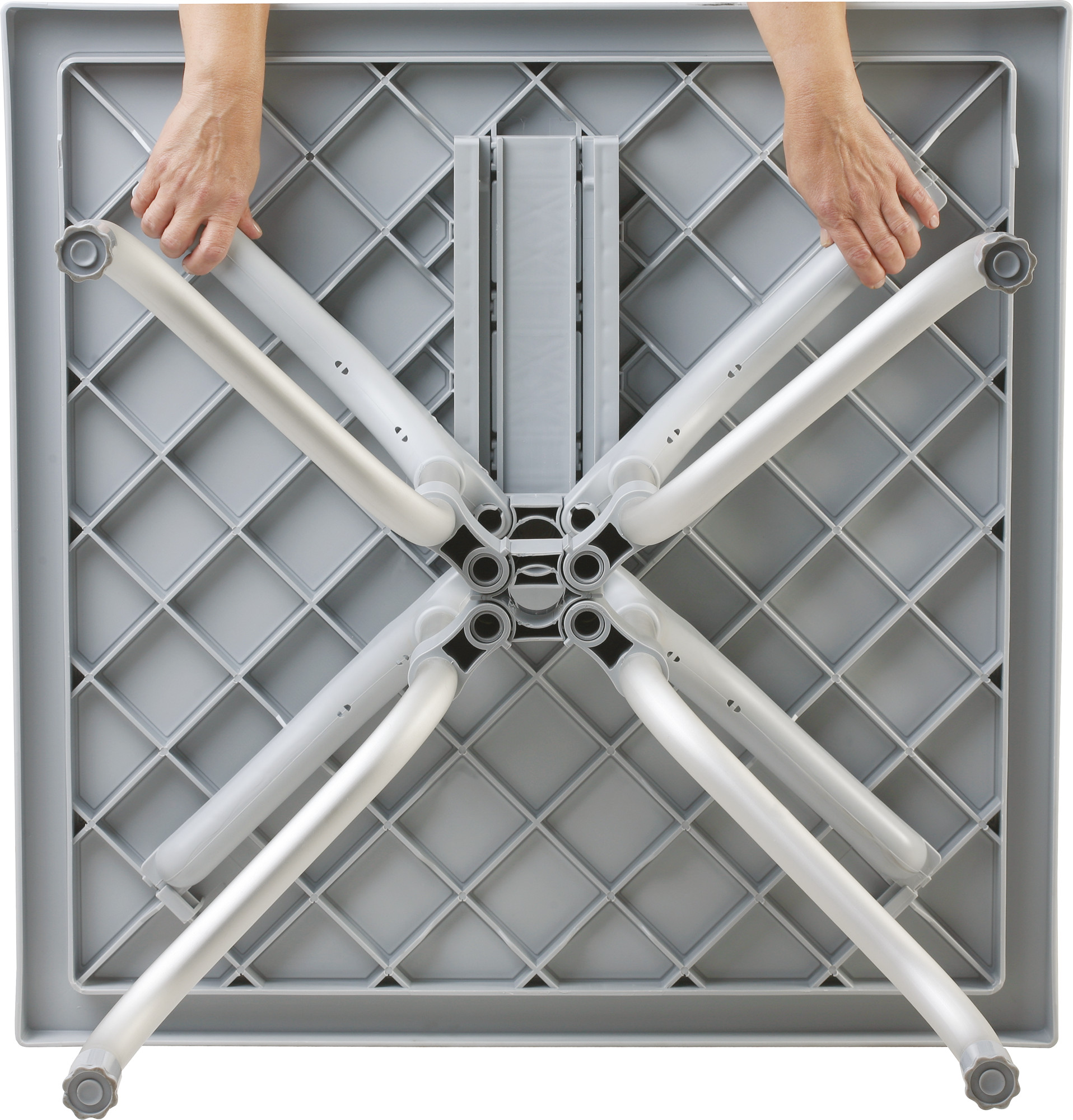 Tuintafel Forza 80 x 80 cm zwart