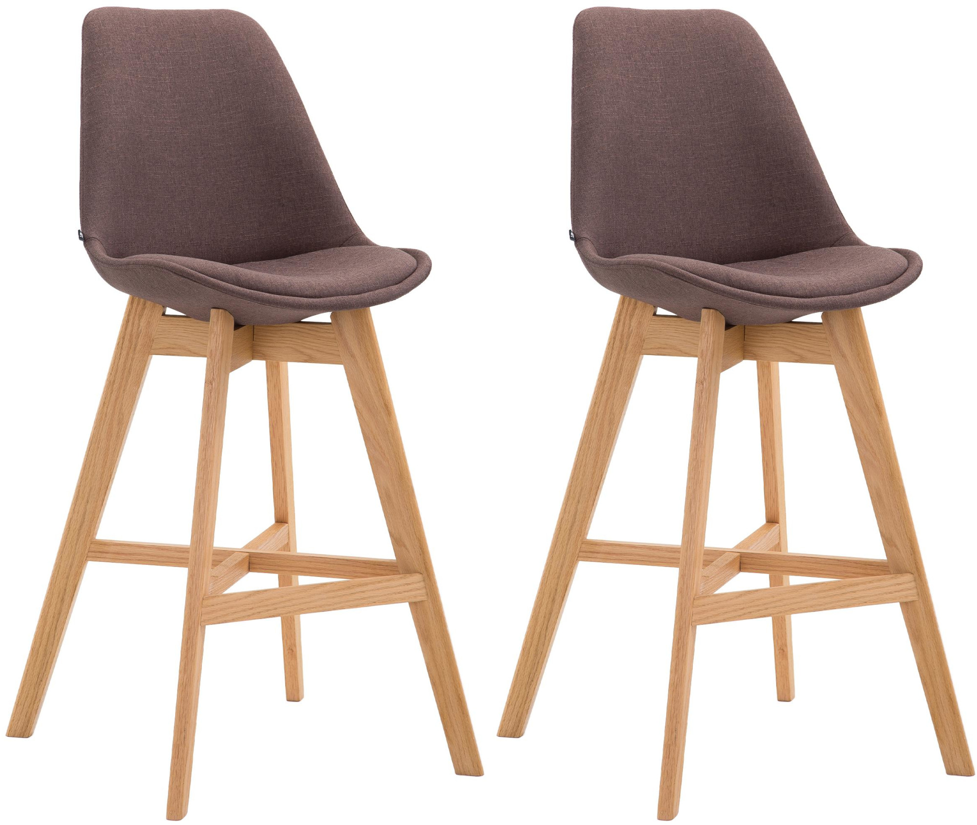Set van 2 barkrukken Cannes stof