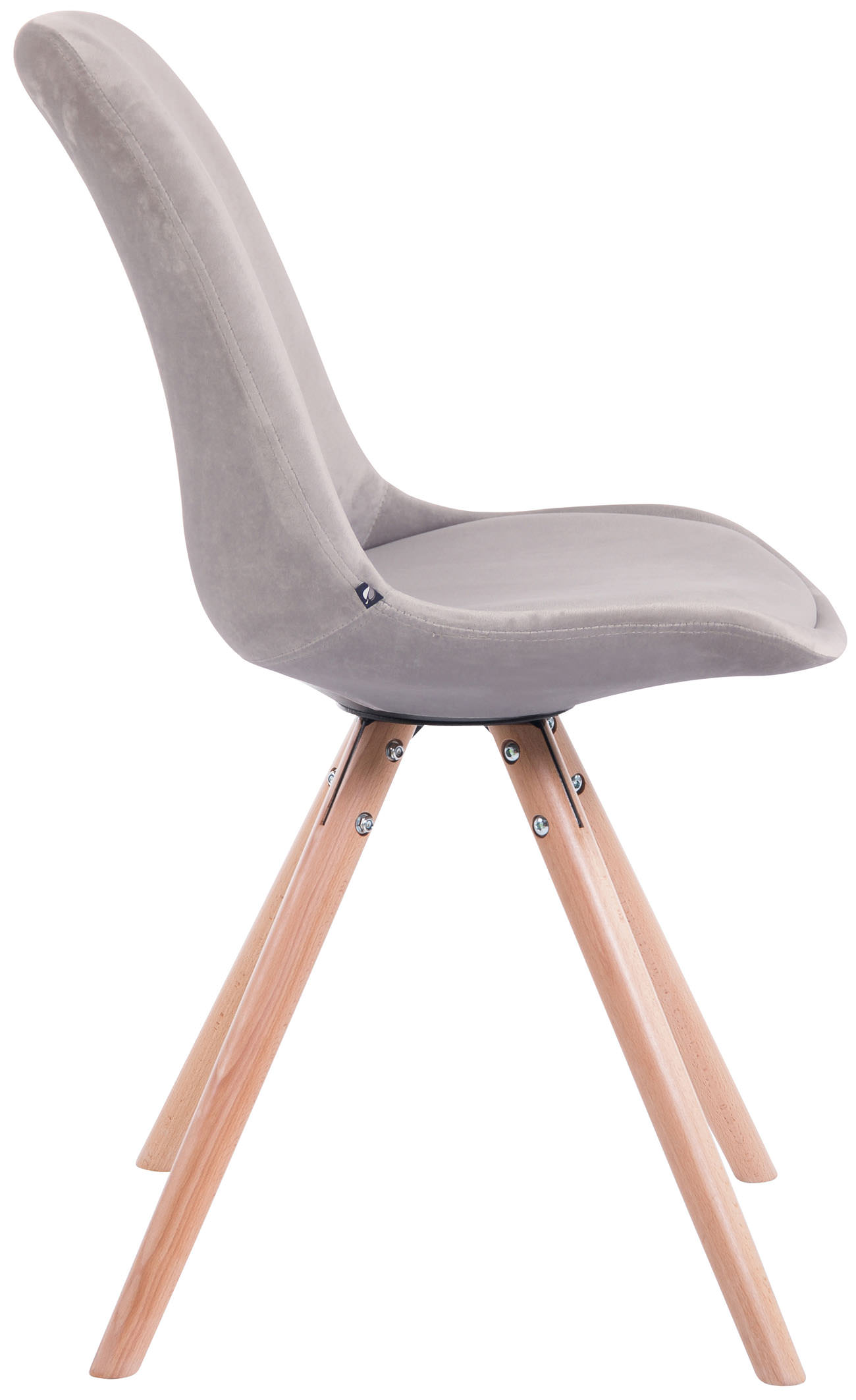 Eetkamerstoel Toulouse fluweel rond frame