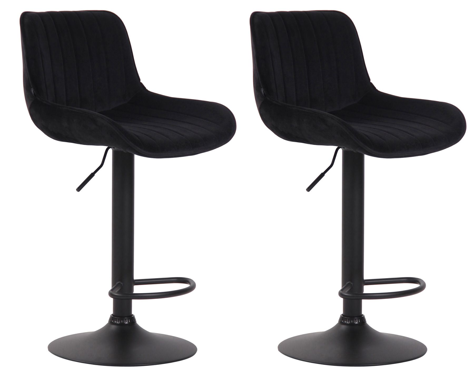 Set van 2 Barkrukken Lentini Fluweel